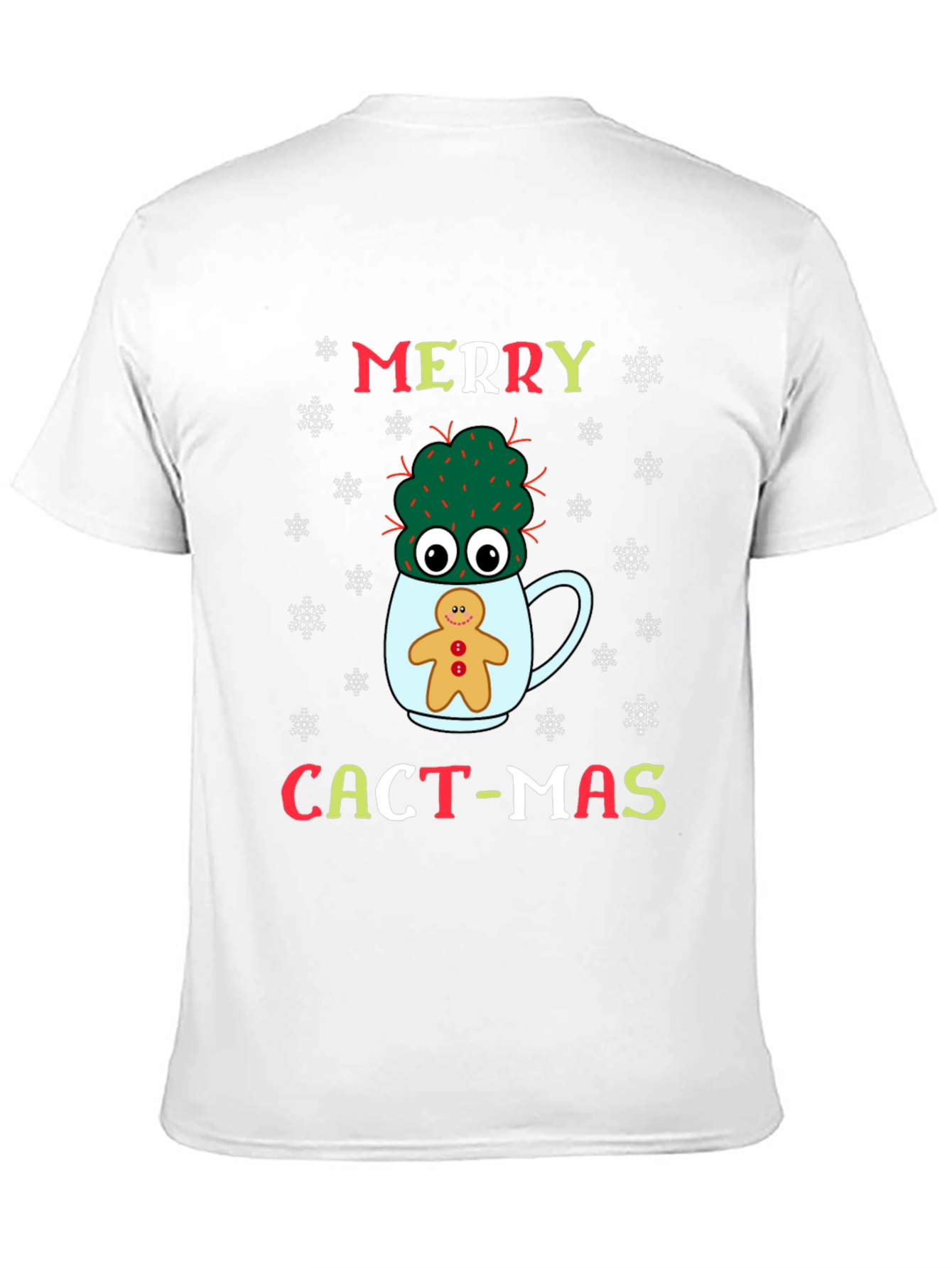 Merry Cact-Mas T-Shirt: Cactus & Gingerbread Holiday