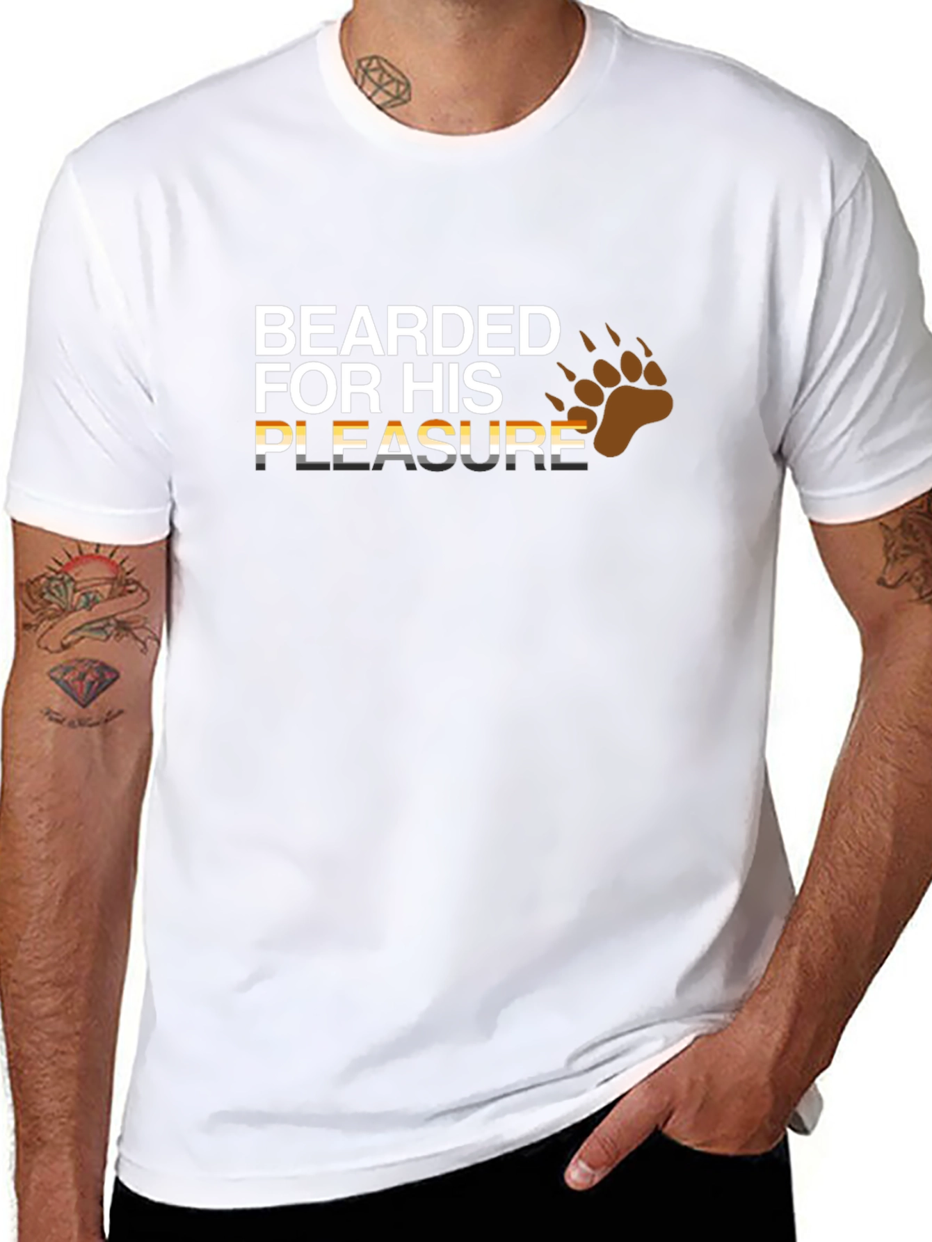 Bearded for His Pleasure Graphic Tee - Black