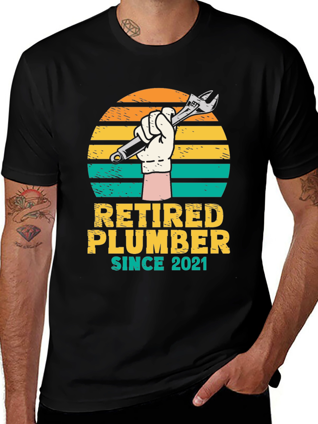 Retired Plumber T-Shirt - Since 2021