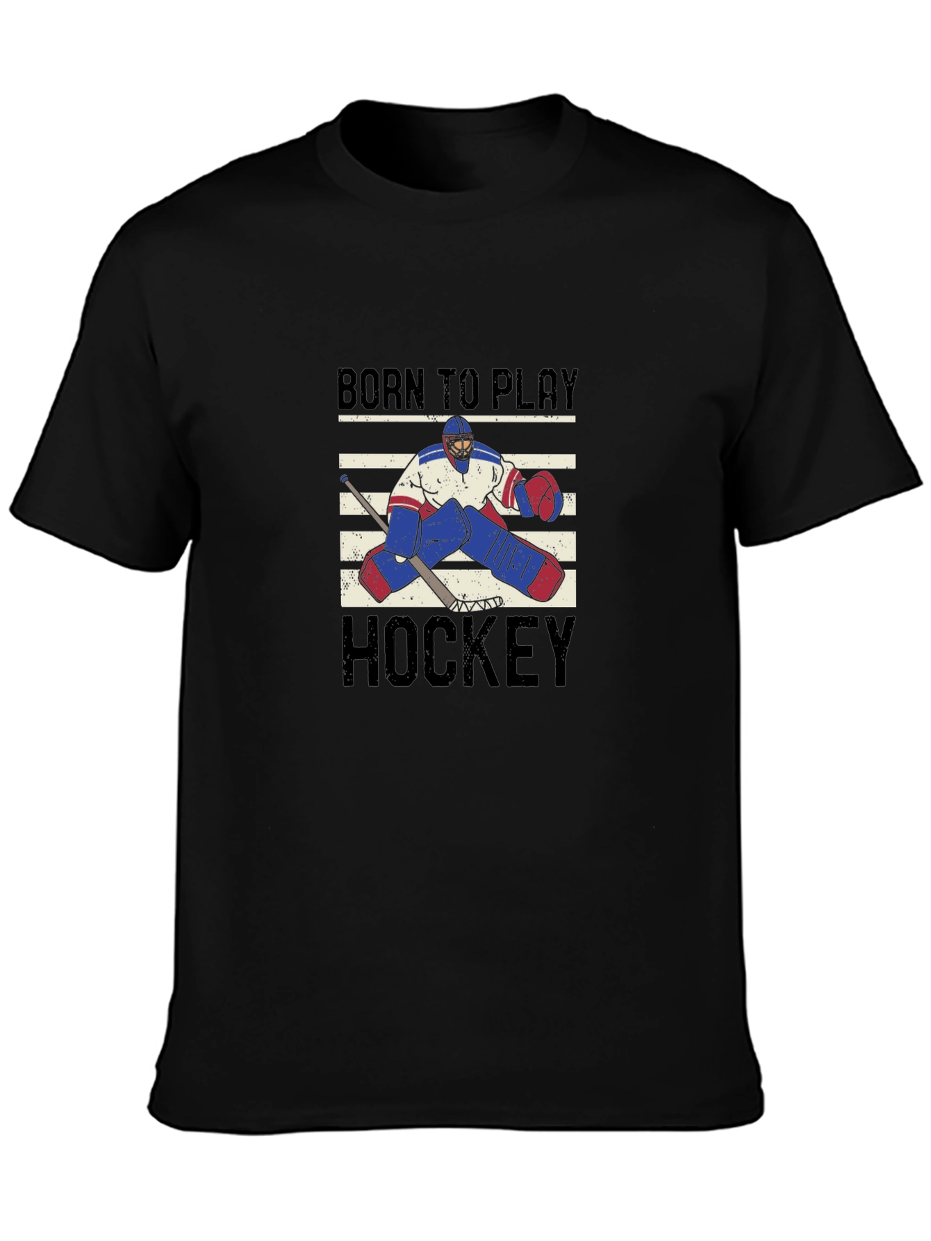 Born to Play Hockey Graphic T-Shirt