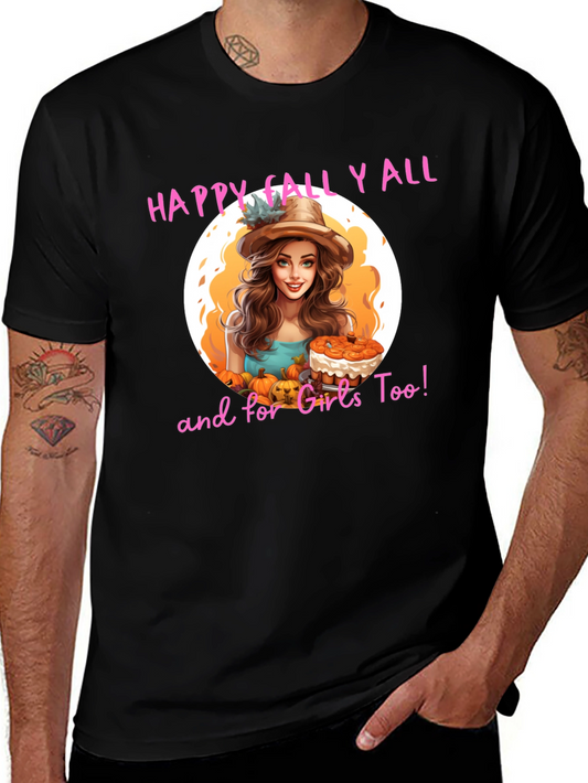 Happy Fall Yall Graphic T-Shirt