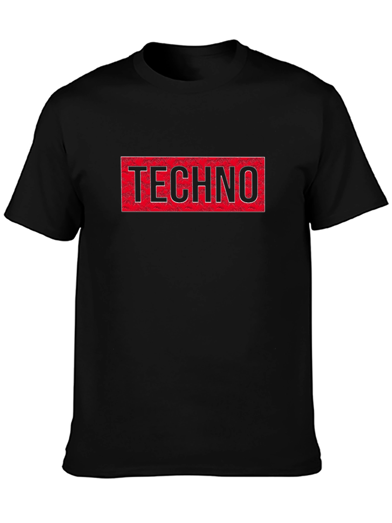 Techno T-Shirt: Red Diamond Plate Graphic