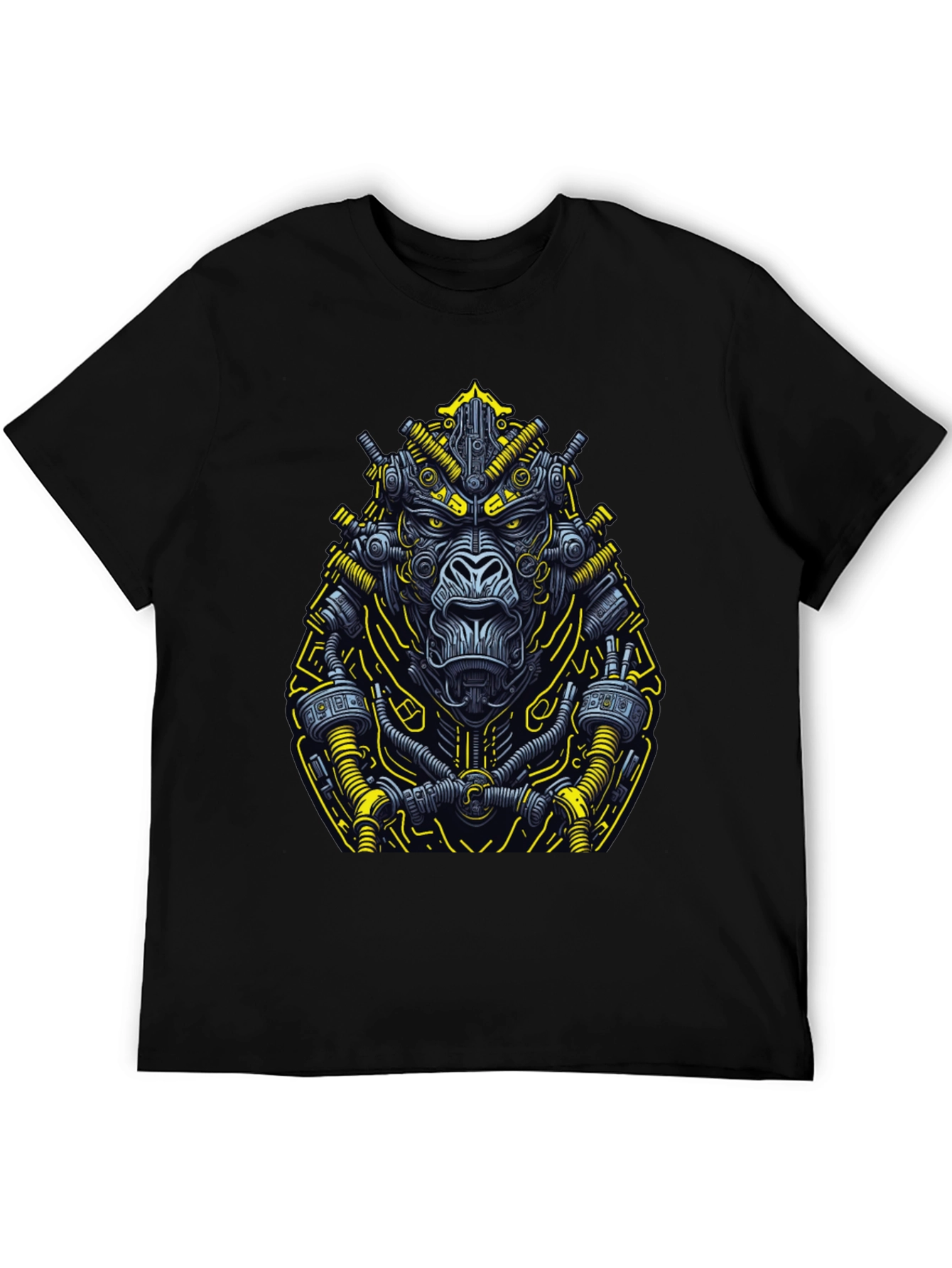Cyber Gorilla Graphic Tee - Black