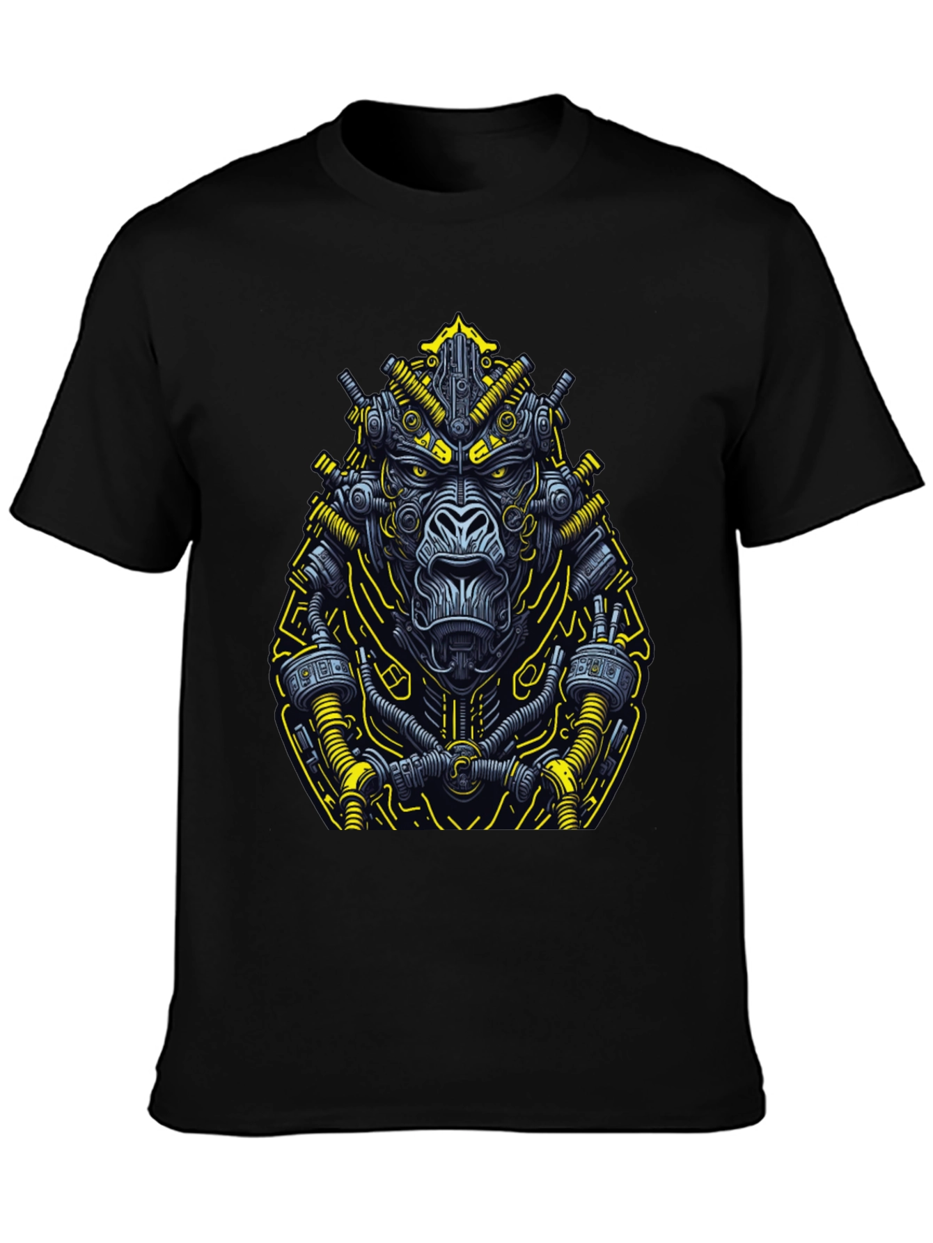 Cyber Gorilla Graphic Tee - Black