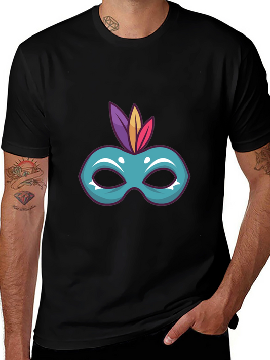 Carnival Mask Graphic T-Shirt