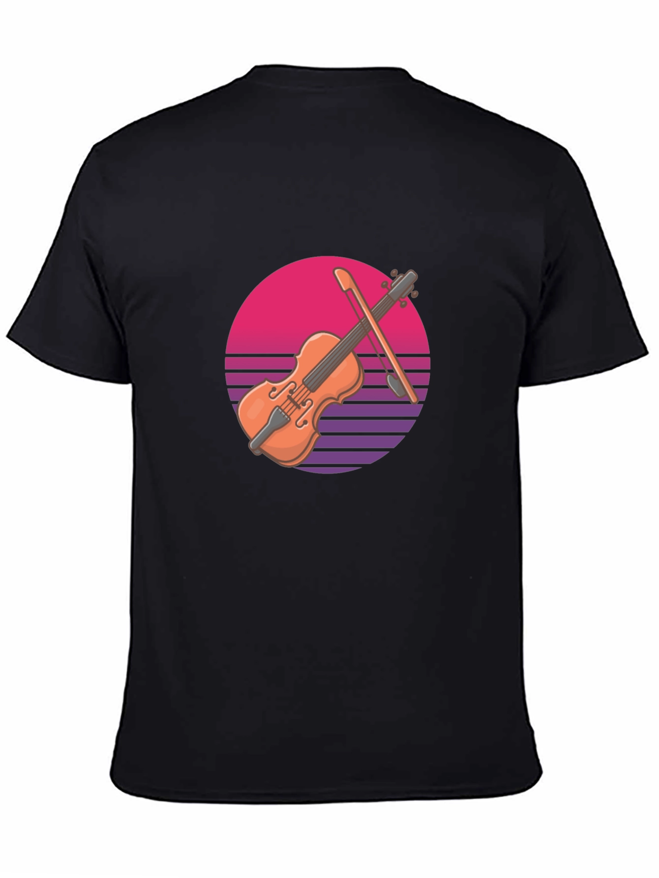 Retro Violin Graphic Tee - Cool Musician T-Shirt