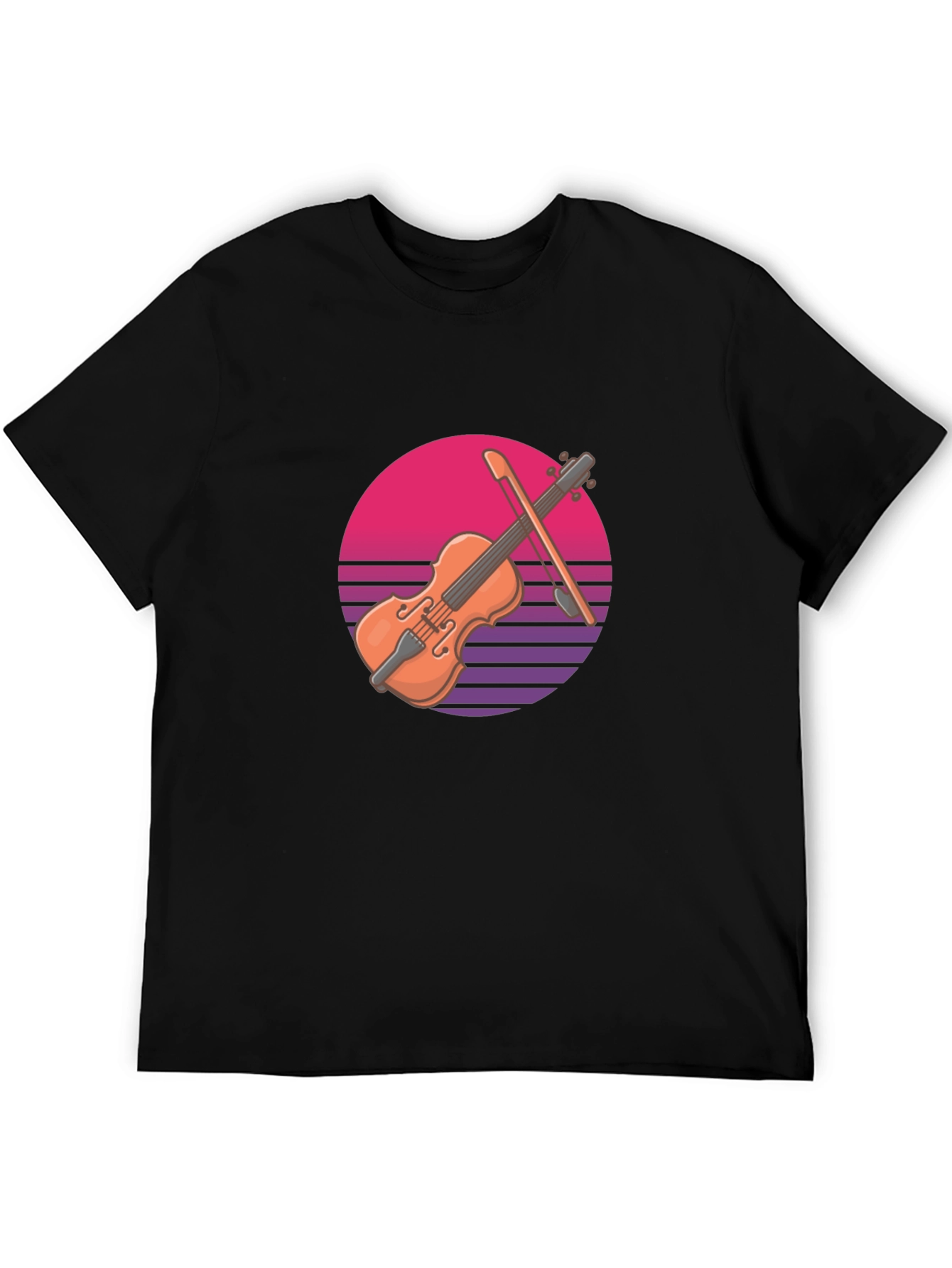 Retro Violin Graphic Tee - Cool Musician T-Shirt