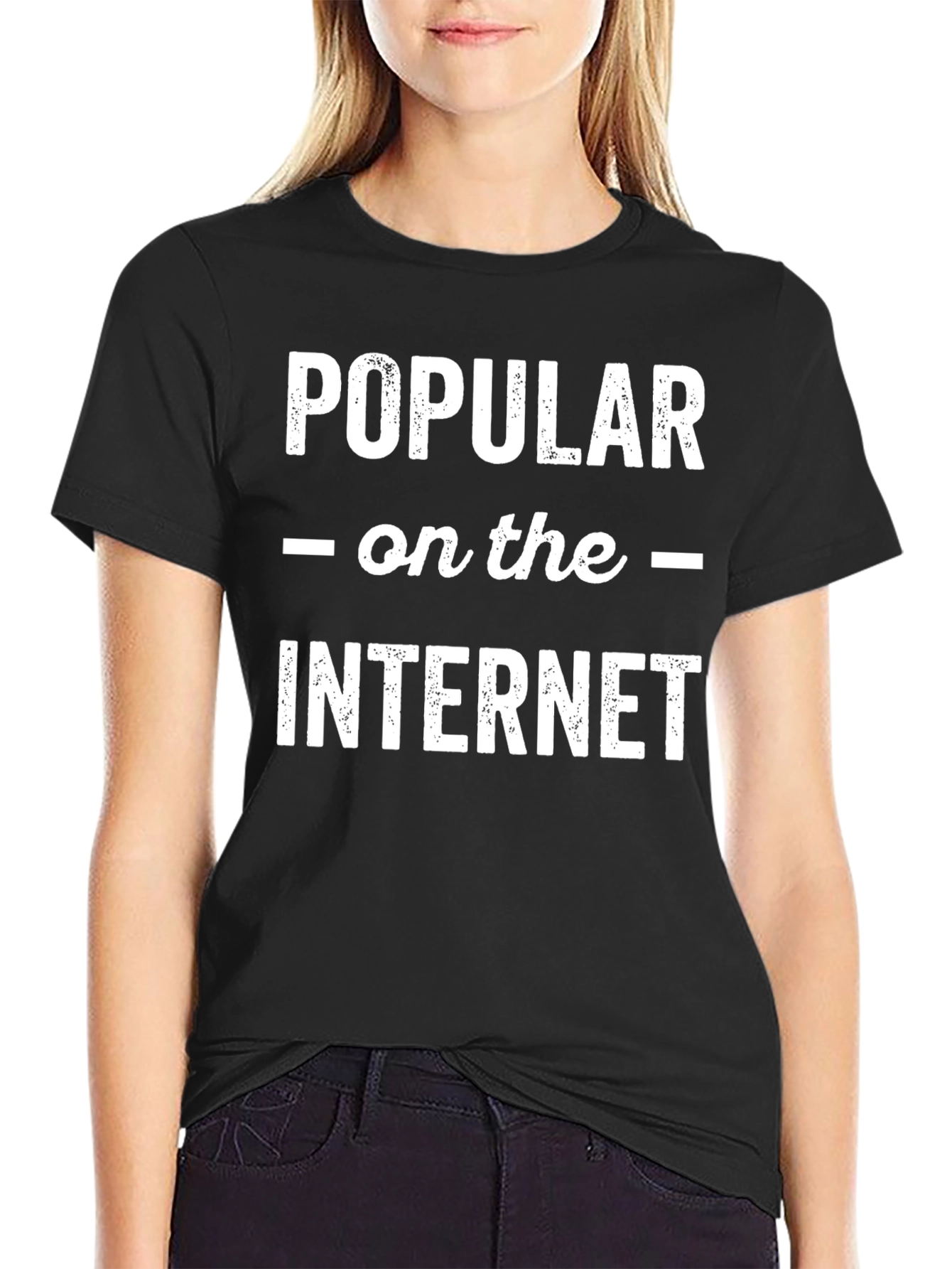 Popular on the Internet Graphic Tee - Black