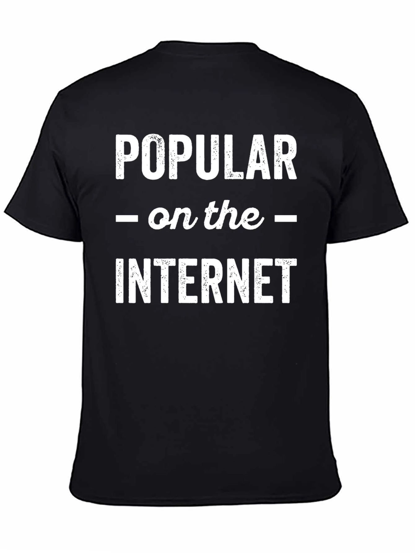 Popular on the Internet Graphic Tee - Black