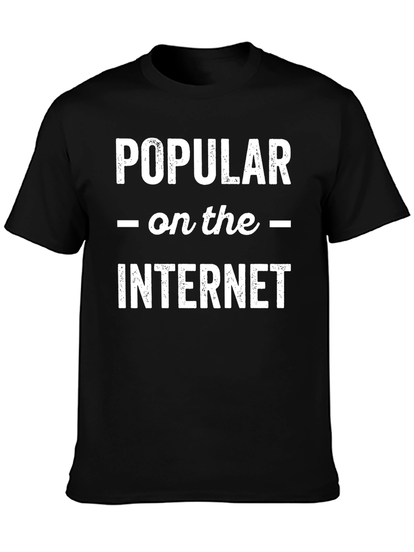 Popular on the Internet Graphic Tee - Black