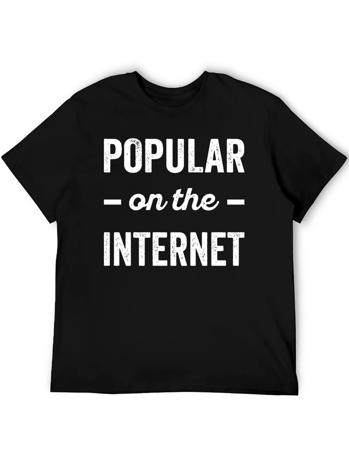 Popular on the Internet Graphic Tee - Black