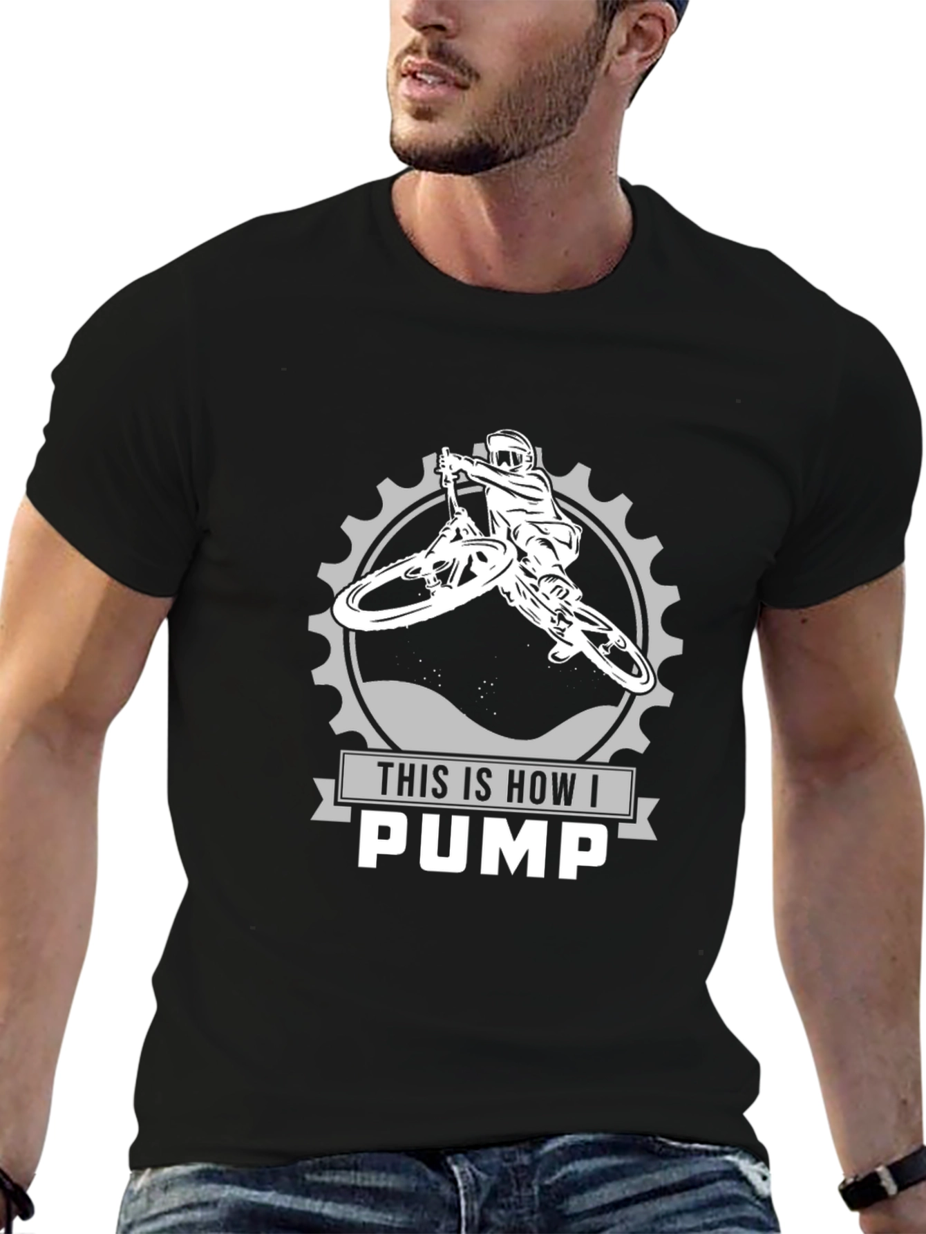 Mountain Bike Pump T-Shirt