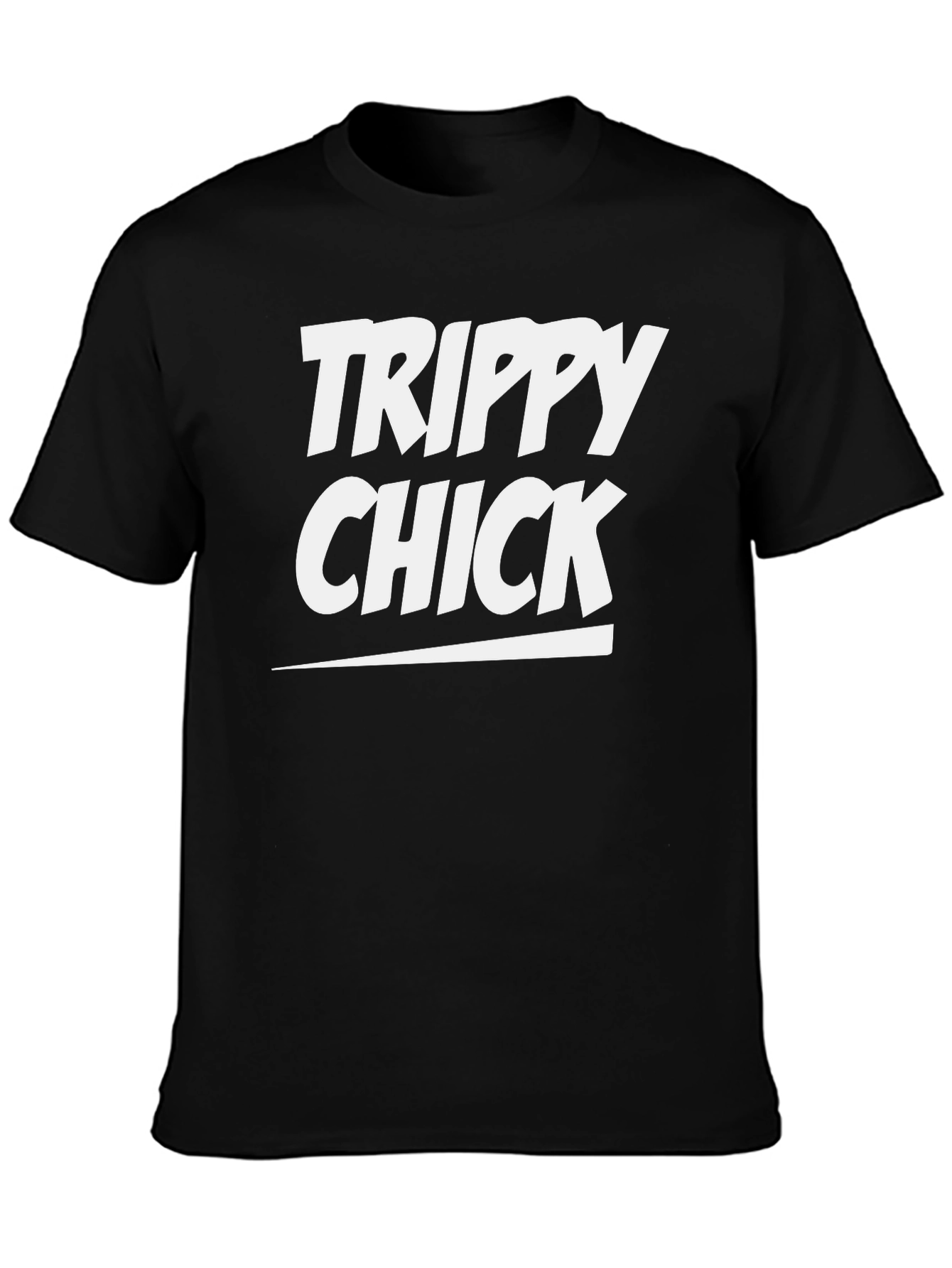 Trippy Chick Graphic Tee - Unisex Black T-Shirt
