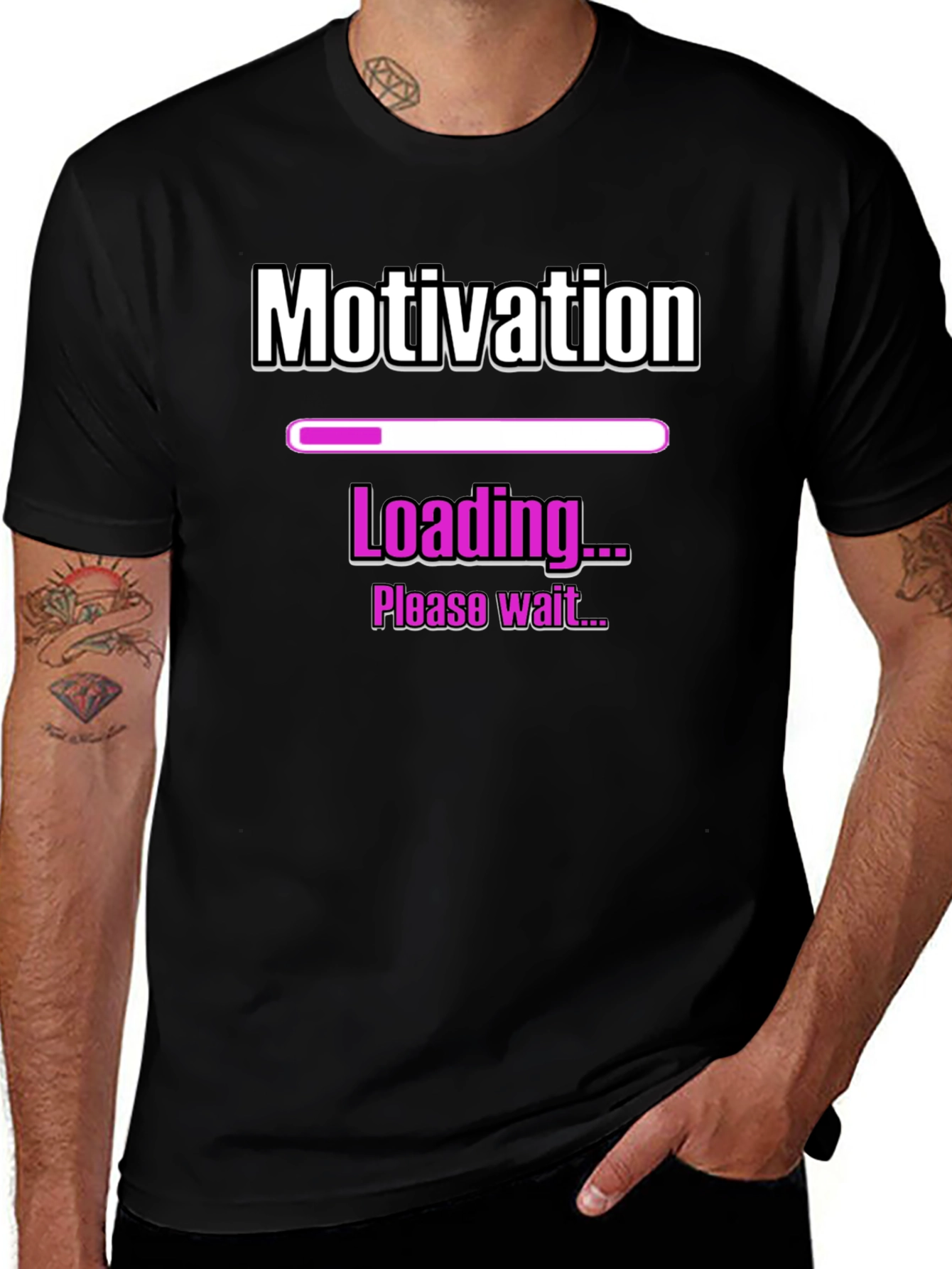 Motivation Loading T-Shirt - Please Wait...