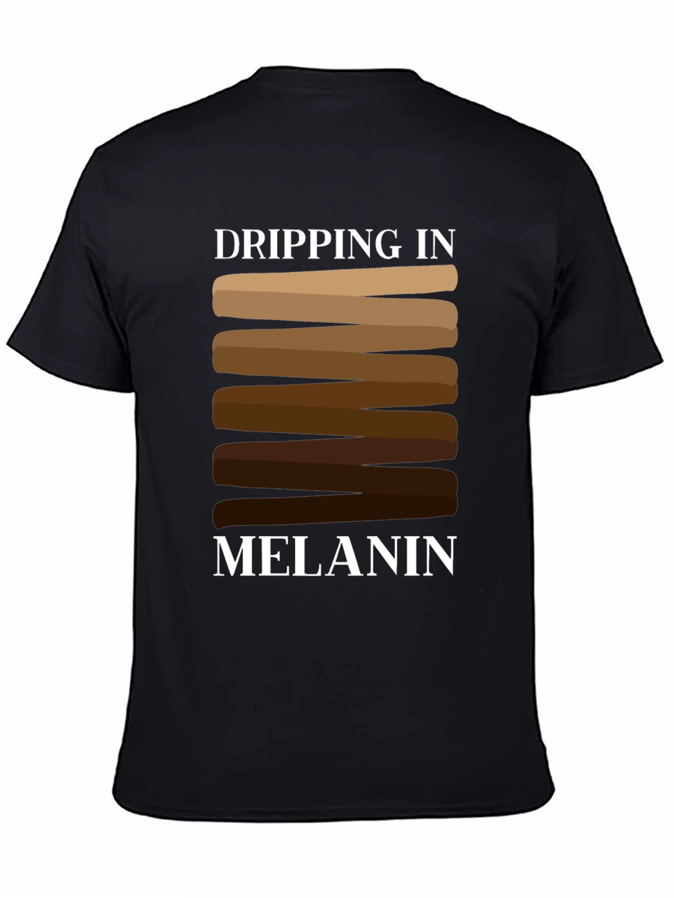 Dripping in Melanin T-Shirt Black Cotton