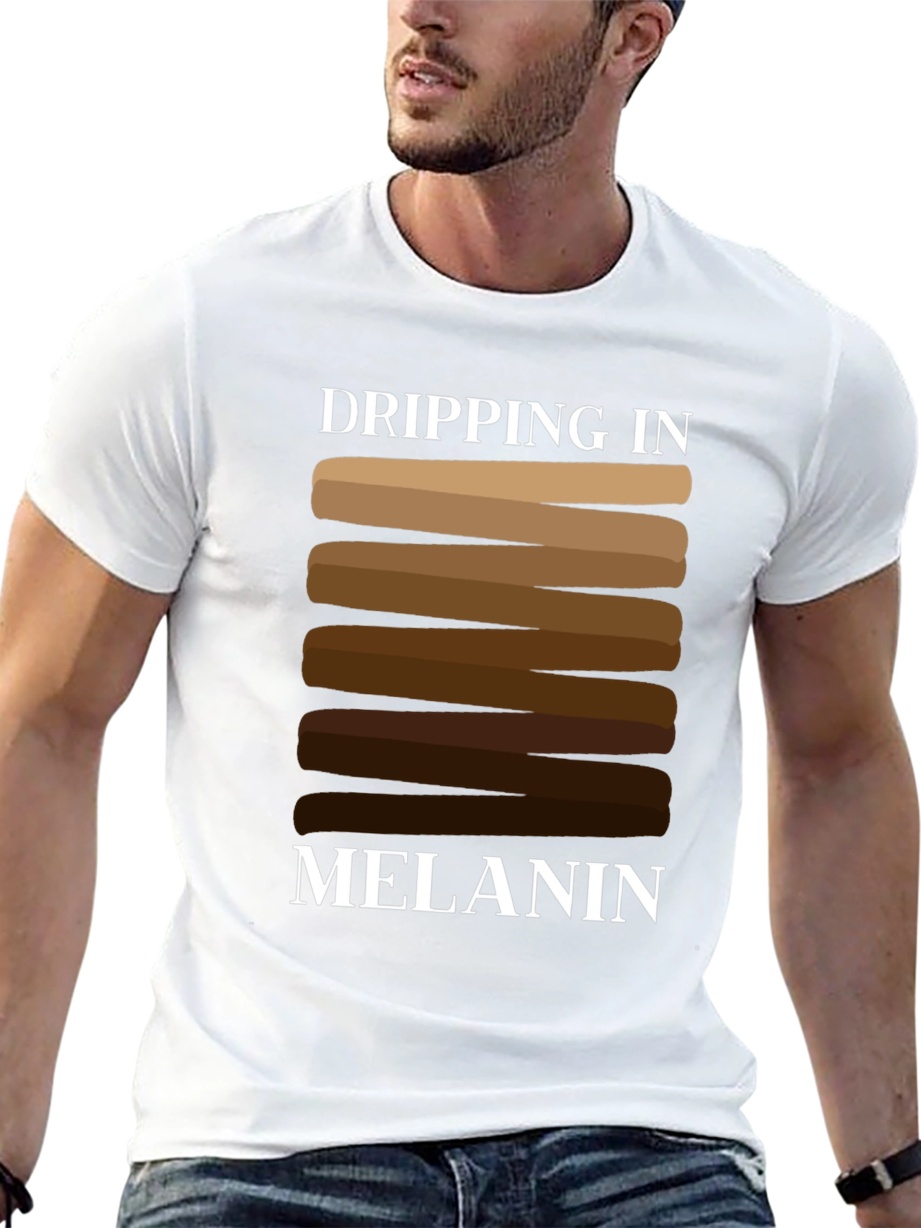 Dripping in Melanin T-Shirt Black Cotton