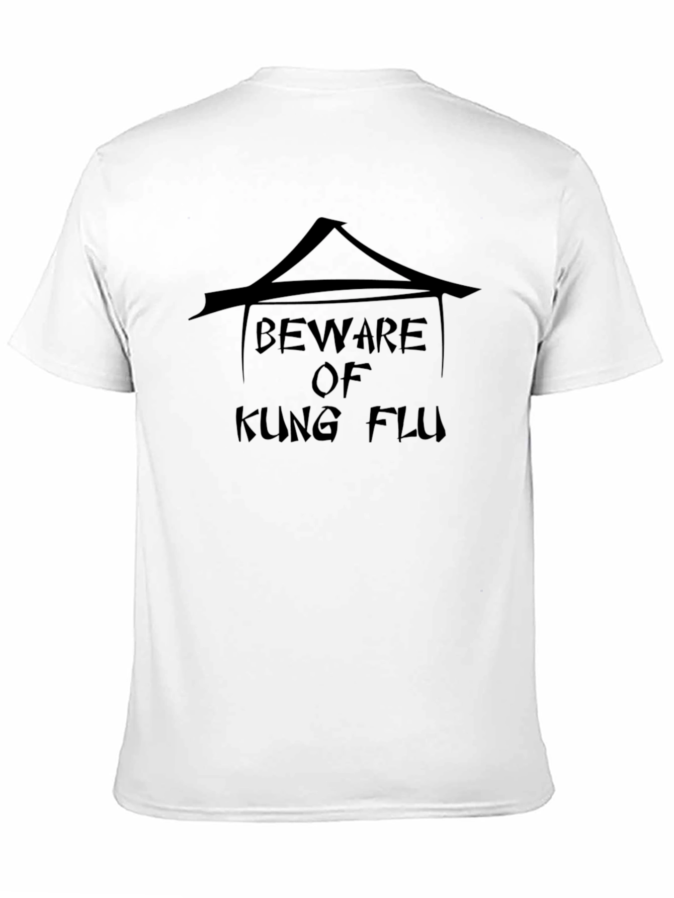 Beware of Kung Flu Black T-Shirt