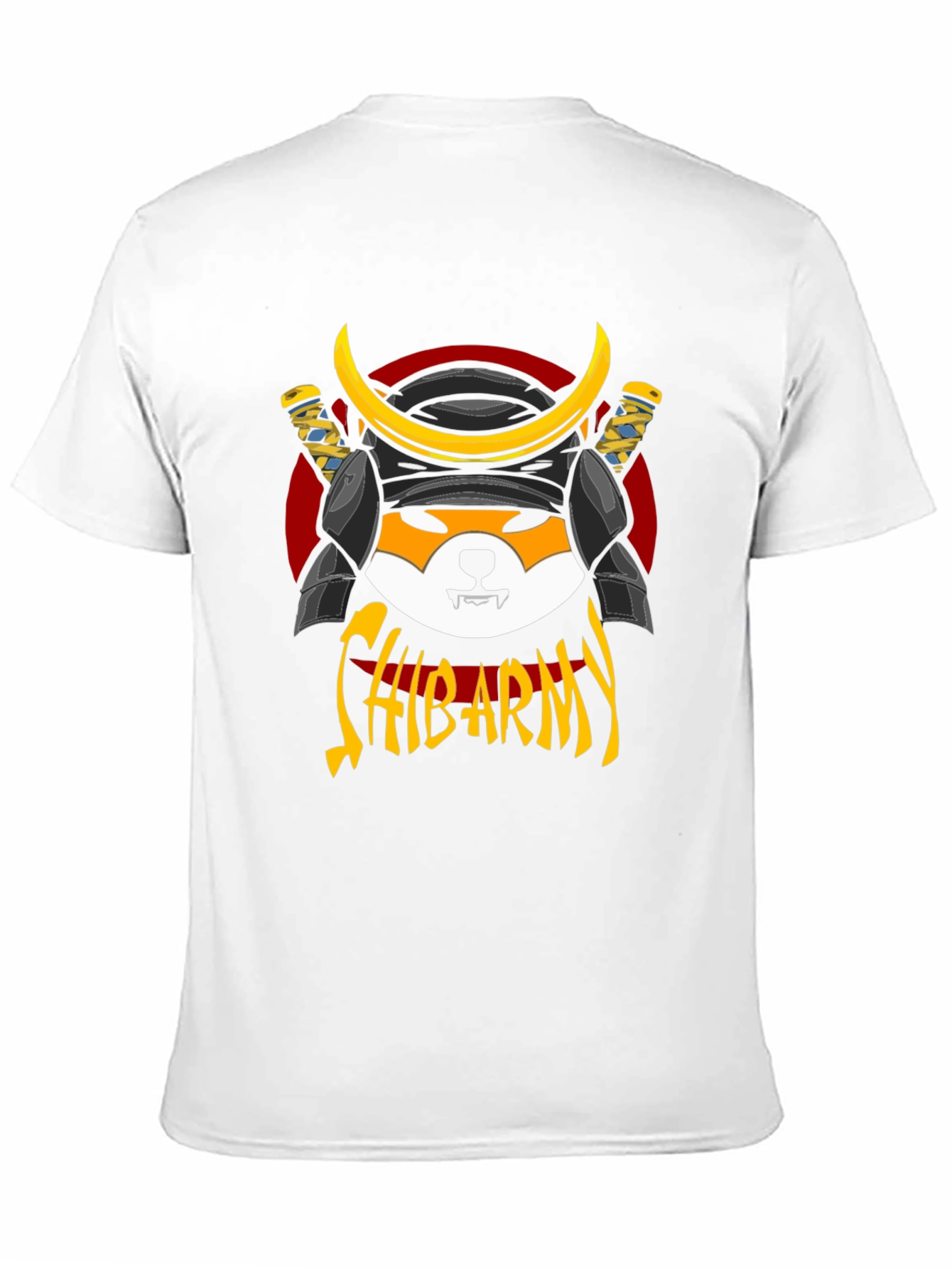 Shiba Army Samurai Graphic T-Shirt - Black Cotton Tee
