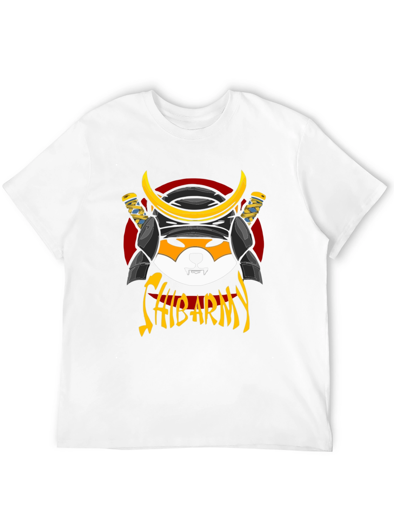Shiba Army Samurai Graphic T-Shirt - Black Cotton Tee