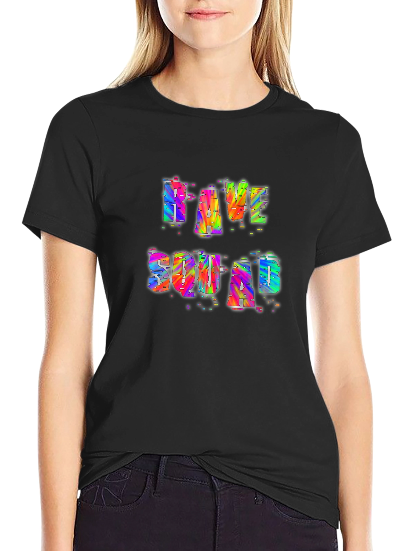 Rave Squad Graphic T-Shirt - Vibrant Party Tee