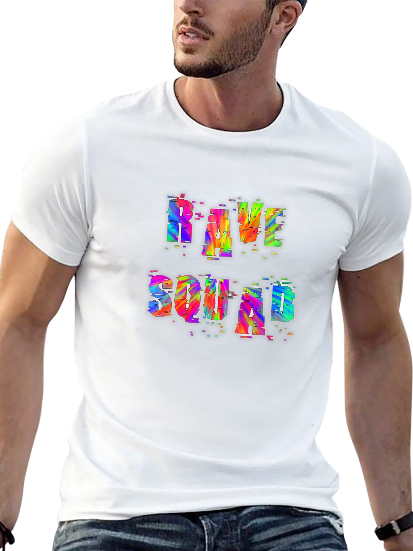 Rave Squad Graphic T-Shirt - Vibrant Party Tee