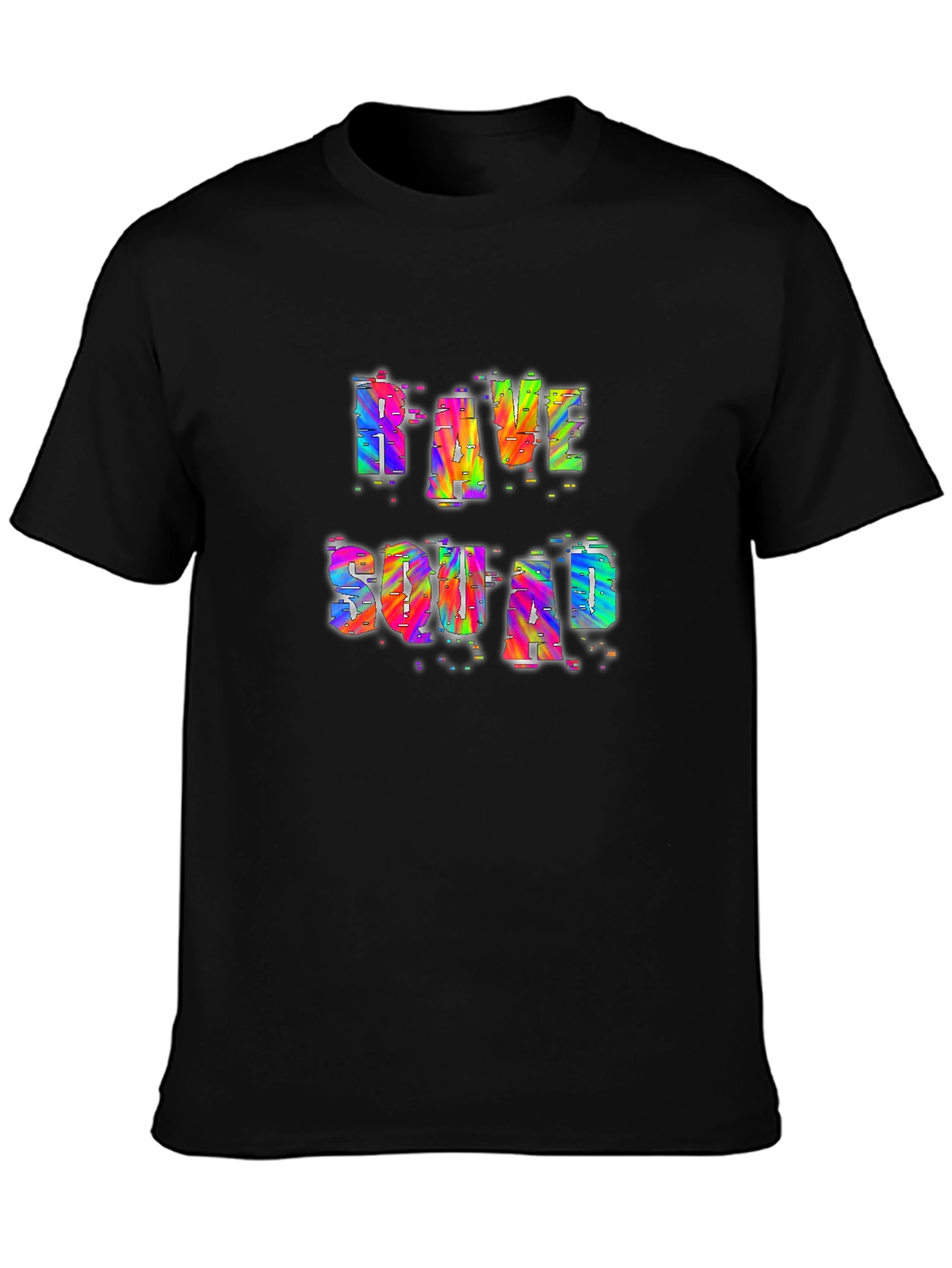 Rave Squad Graphic T-Shirt - Vibrant Party Tee