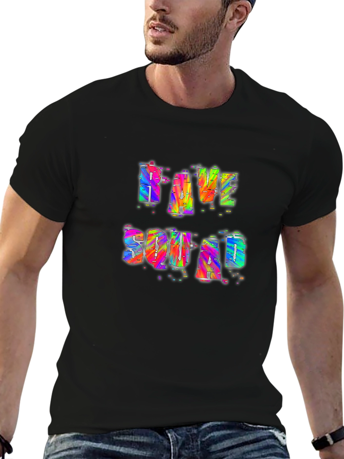 Rave Squad Graphic T-Shirt - Vibrant Party Tee