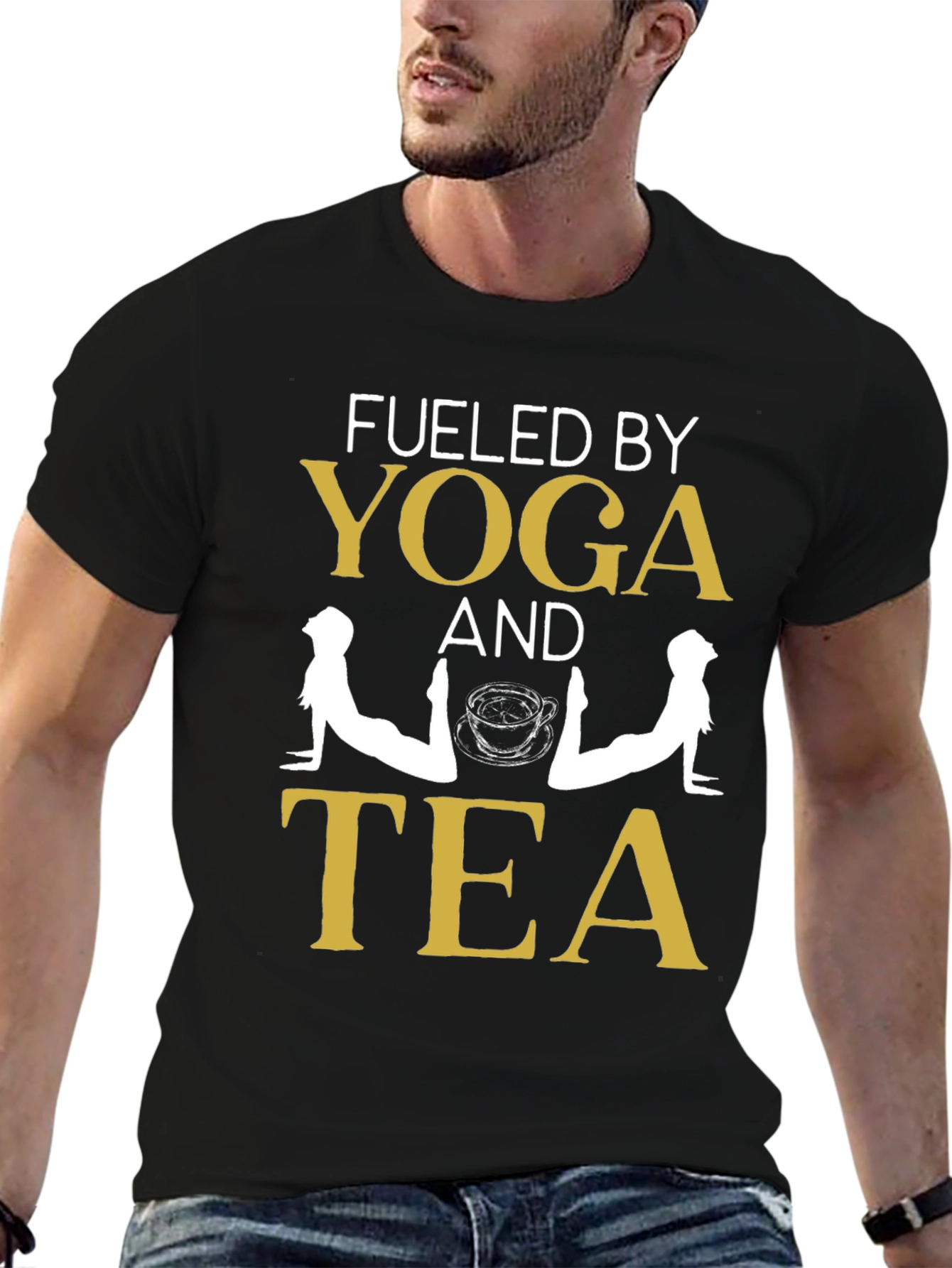 Fueled by Yoga and Tea Graphic Tee