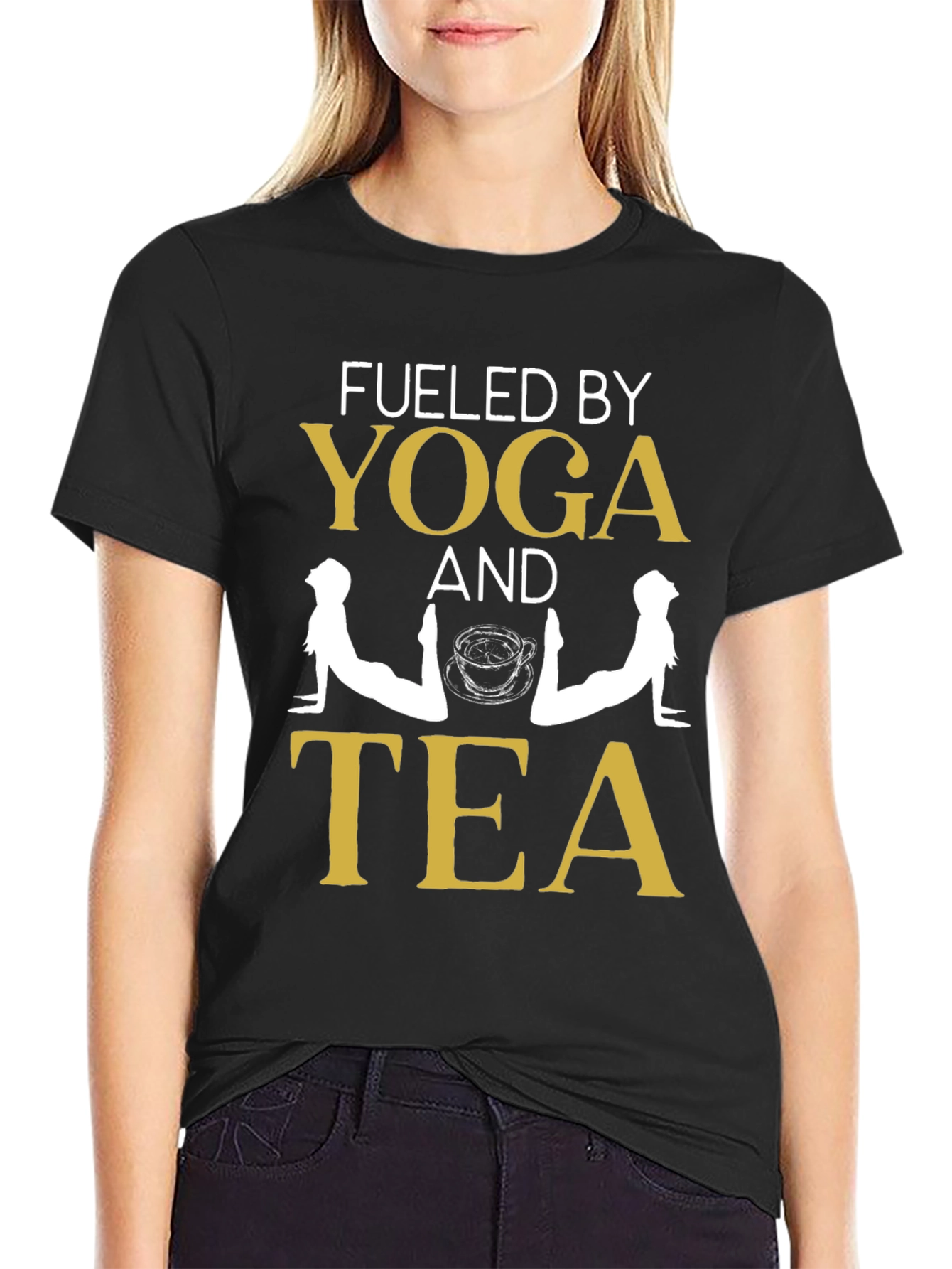Fueled by Yoga and Tea Graphic Tee