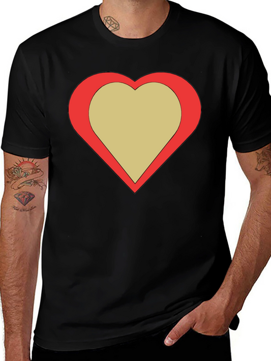 Heart Graphic Black Tee - Stylish & Trendy