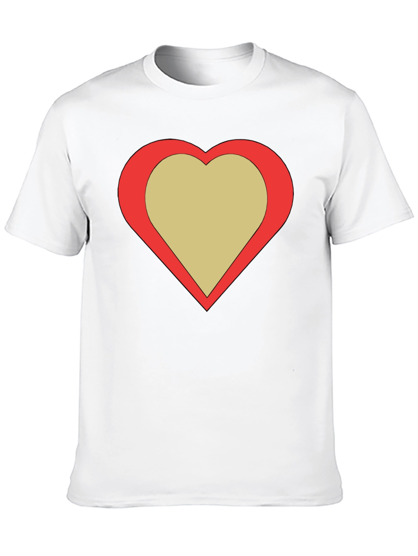 Heart Graphic Black Tee - Stylish & Trendy