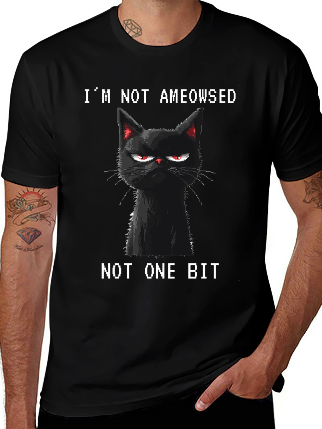 Grumpy Cat T-Shirt - Im Not Ameowsed