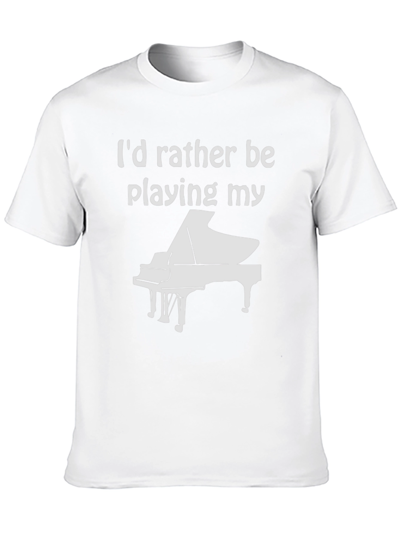 Piano Player T-Shirt - Id Rather Be Playing