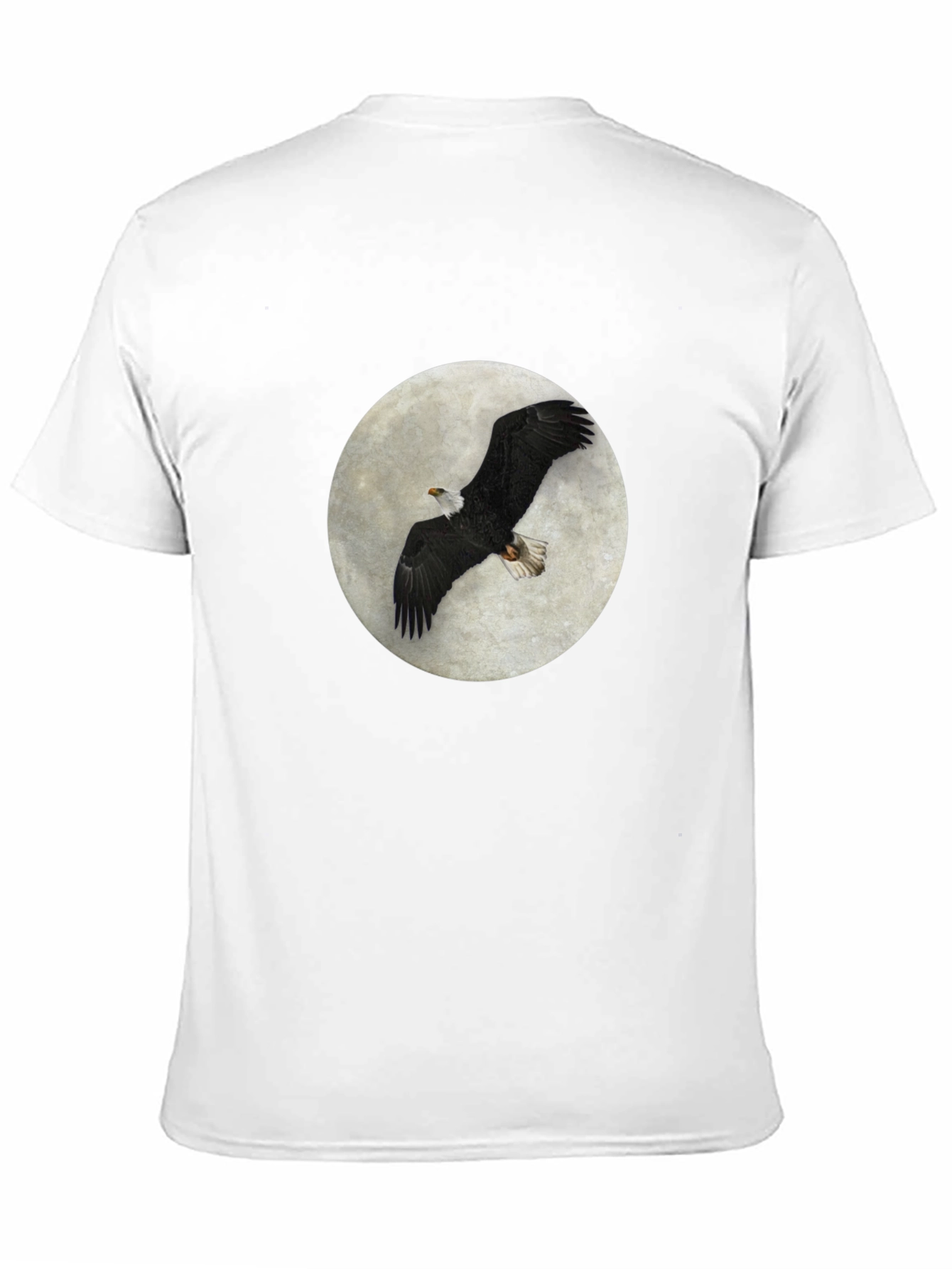 Eagle Moon T-Shirt - Black Cotton Tee