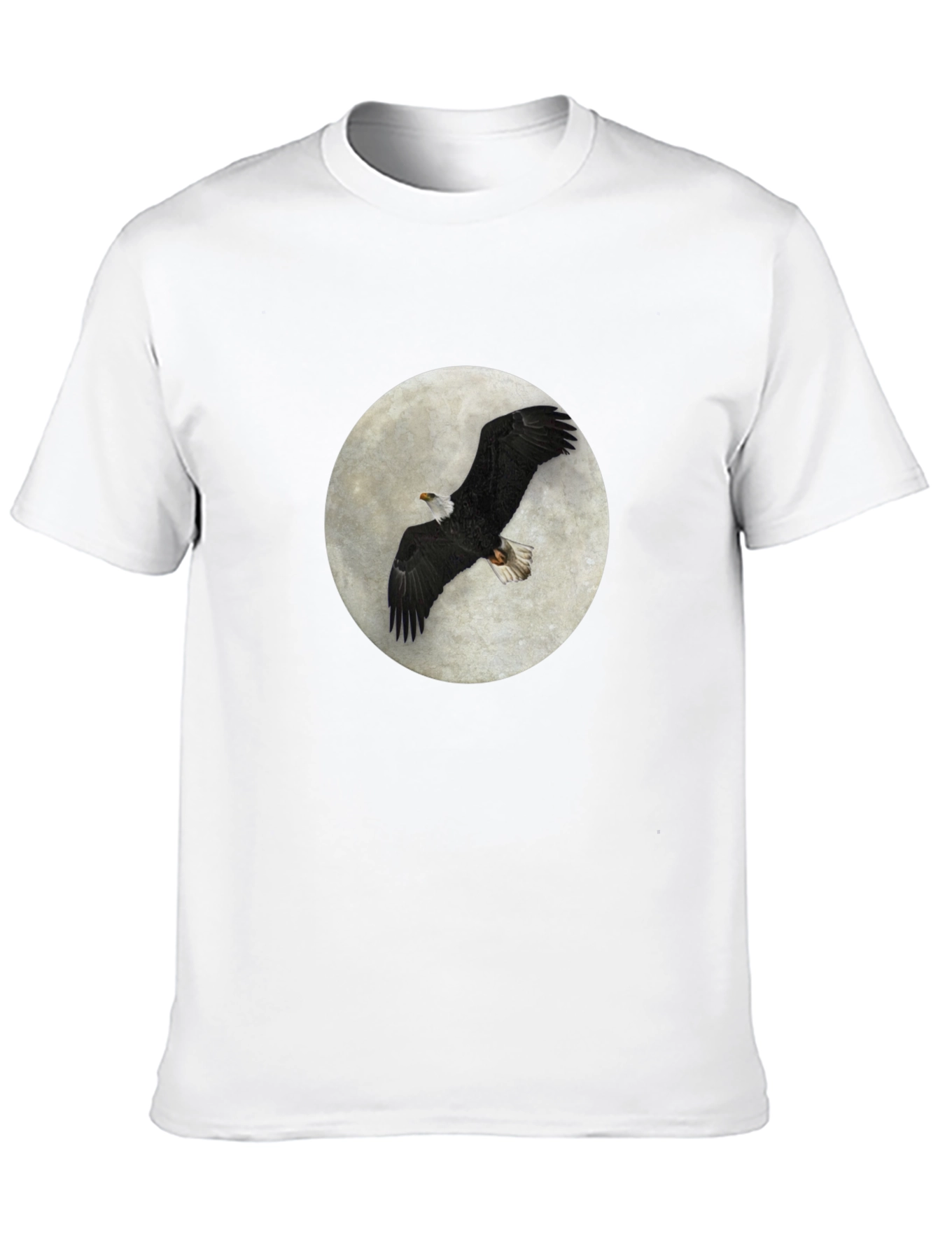 Eagle Moon T-Shirt - Black Cotton Tee