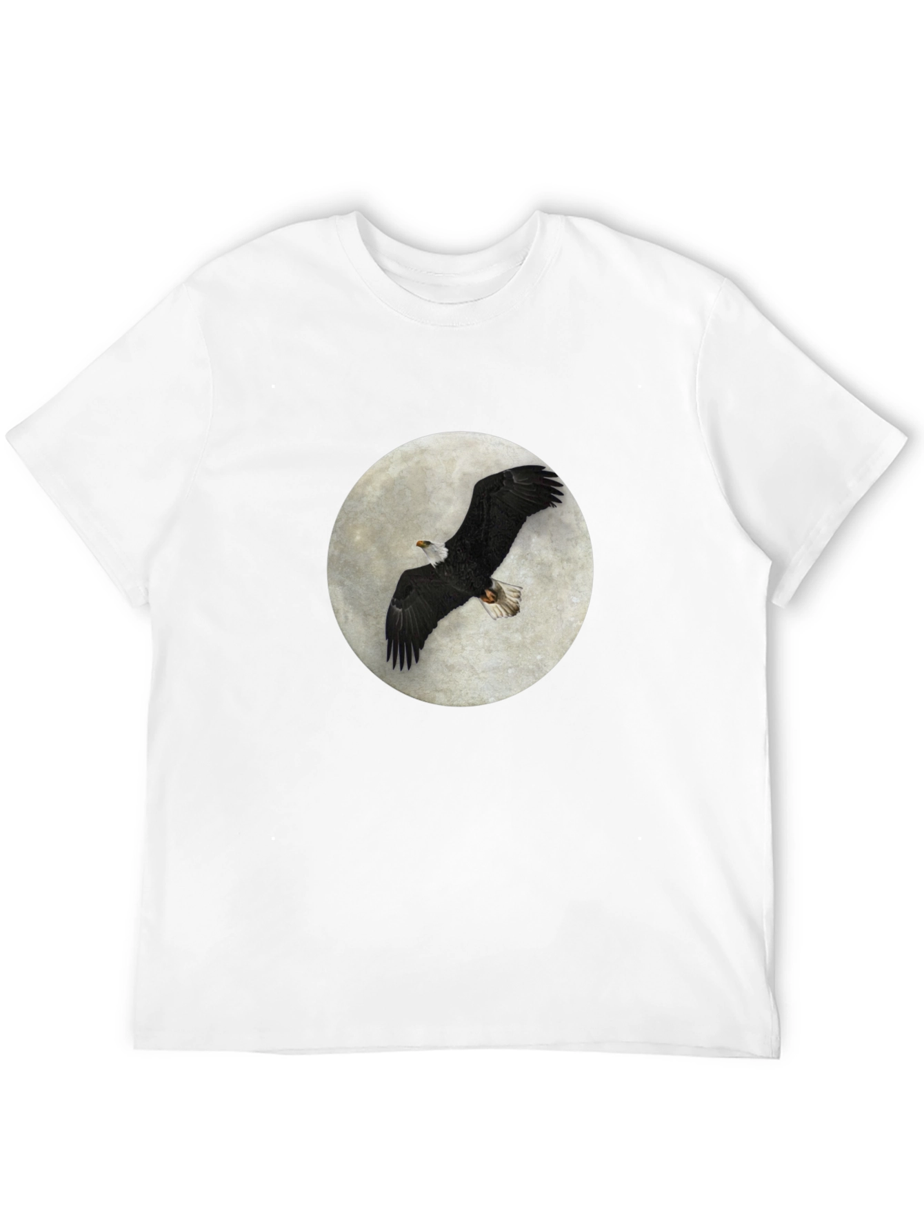 Eagle Moon T-Shirt - Black Cotton Tee