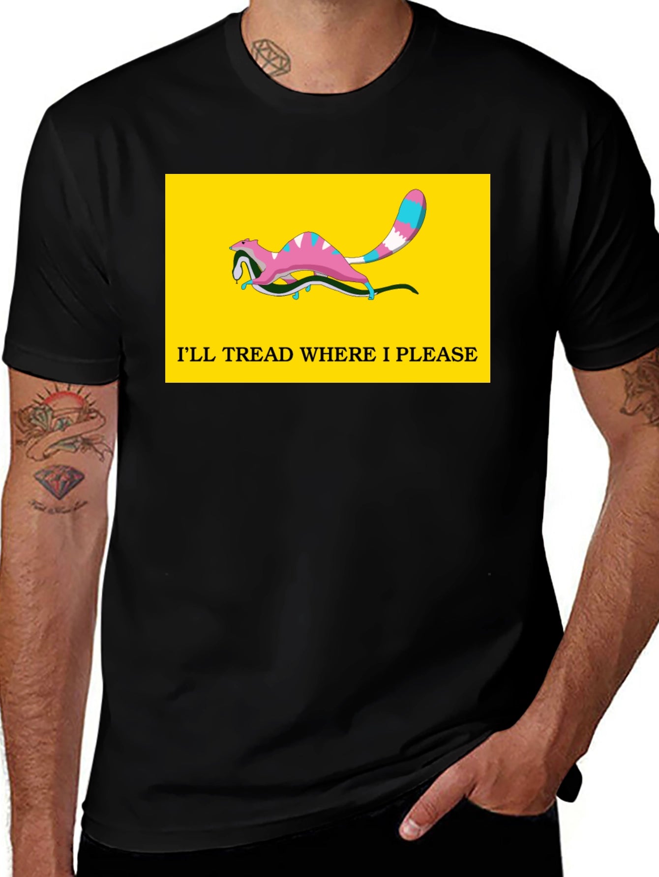 Ill Tread Where I Please Opossum T-Shirt