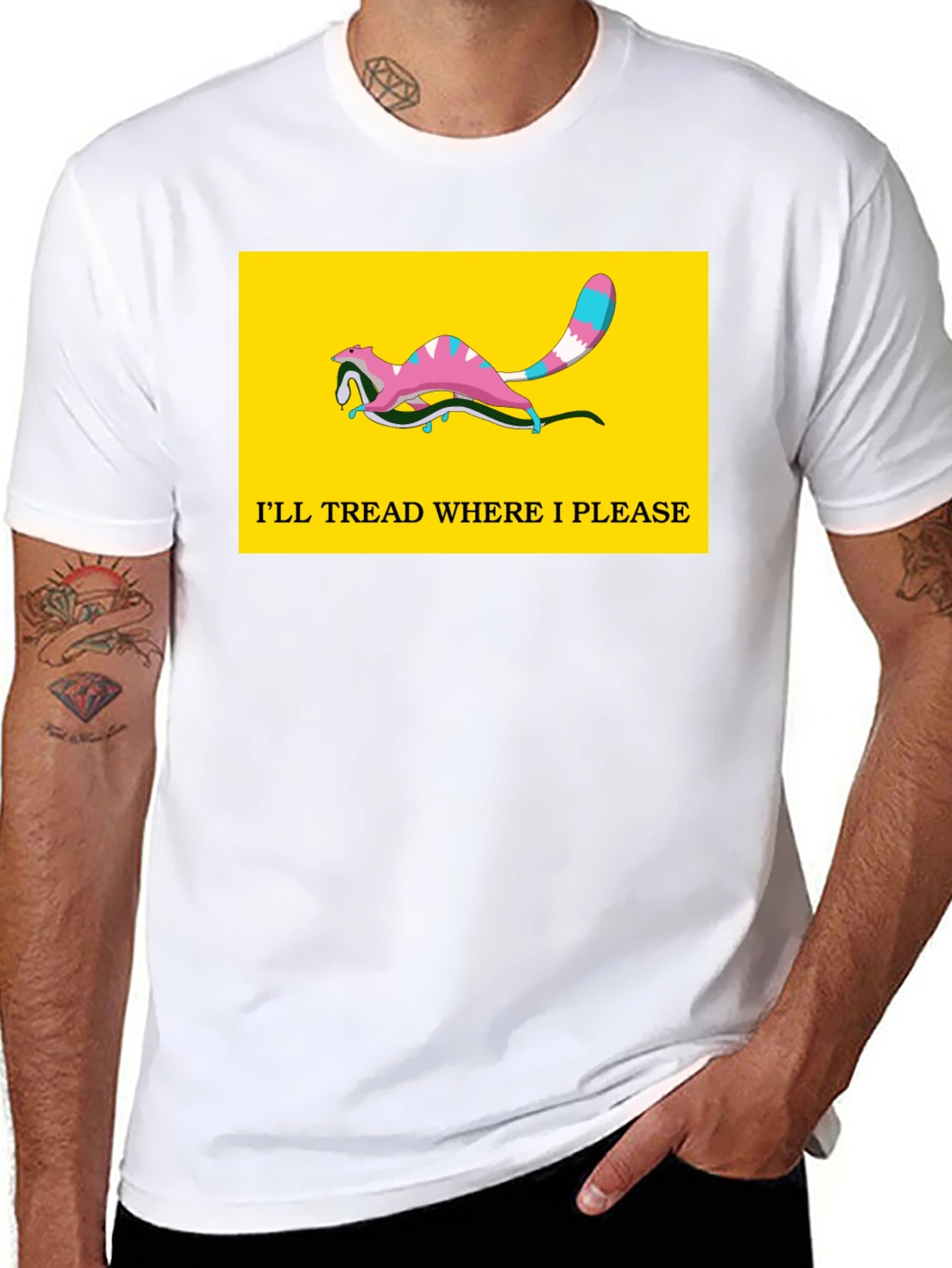 Ill Tread Where I Please Opossum T-Shirt