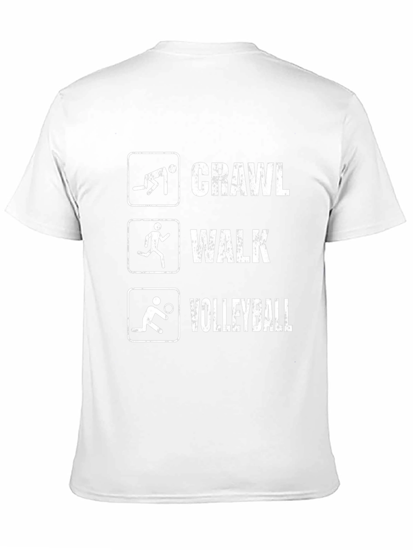 Crawl Walk Volleyball T-Shirt Funny Sport Tee