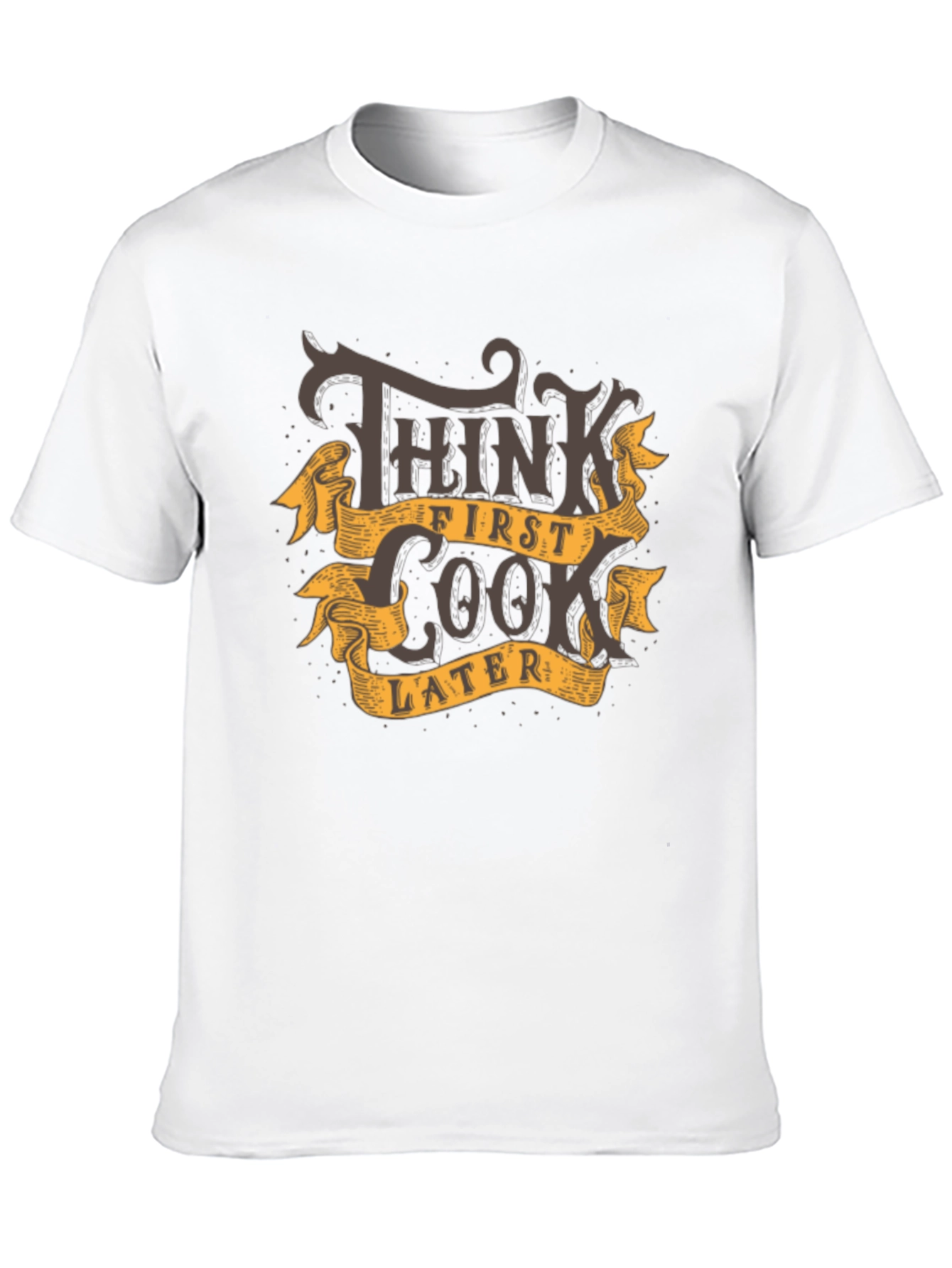Think First Look Later Graphic Tee - Black