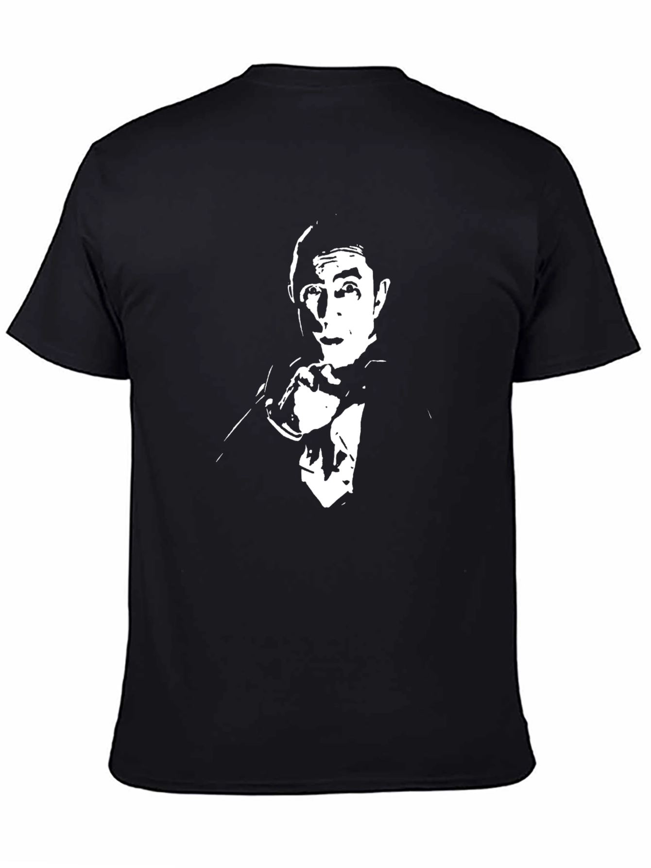 Mr. Bean Graphic Tee - Black Cotton T-Shirt