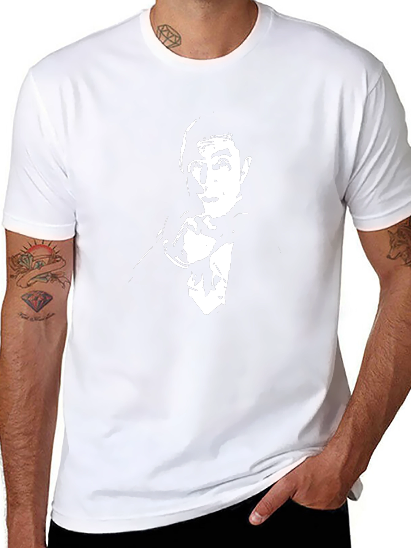 Mr. Bean Graphic Tee - Black Cotton T-Shirt
