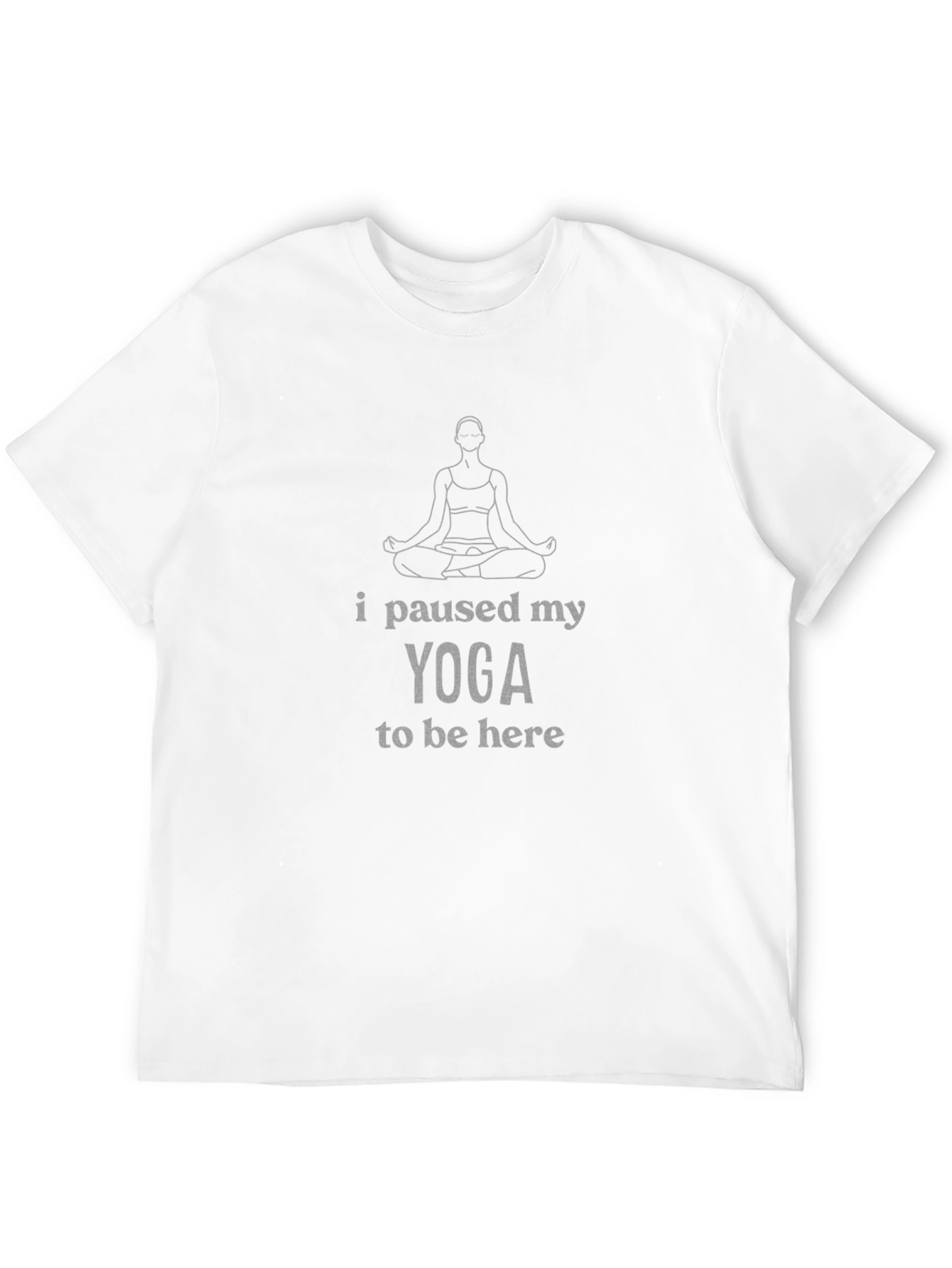 Yoga Pause Graphic Tee - Comfortable Casual Wear