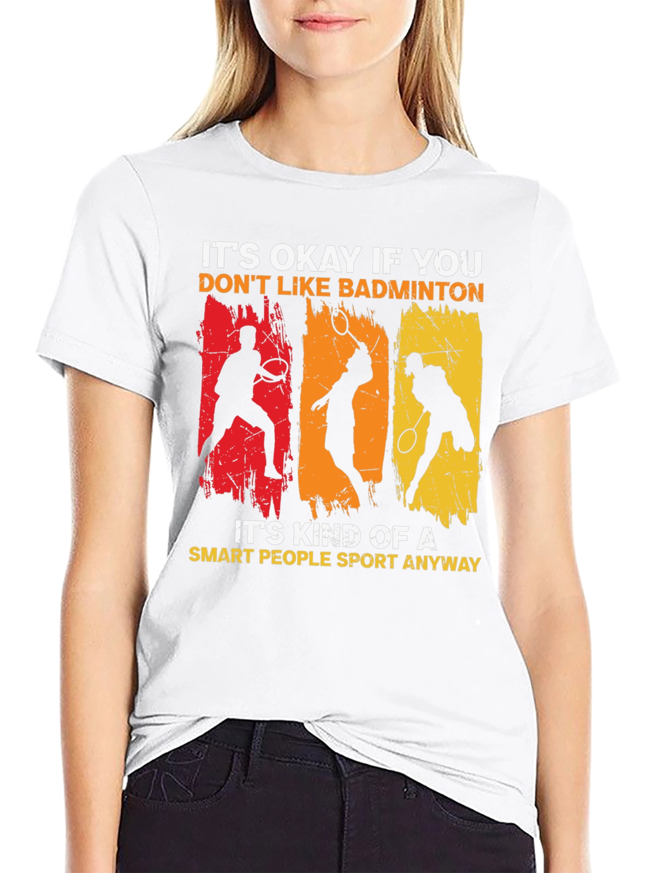 Funny Badminton Lover Graphic T-Shirt