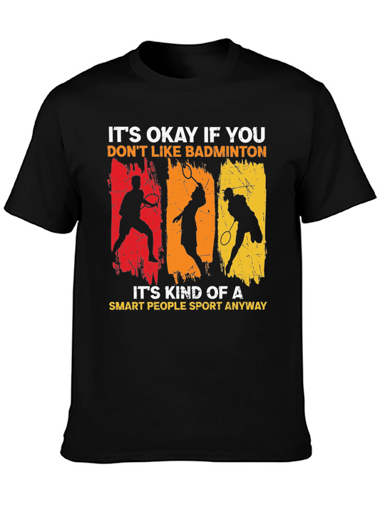 Funny Badminton Lover Graphic T-Shirt