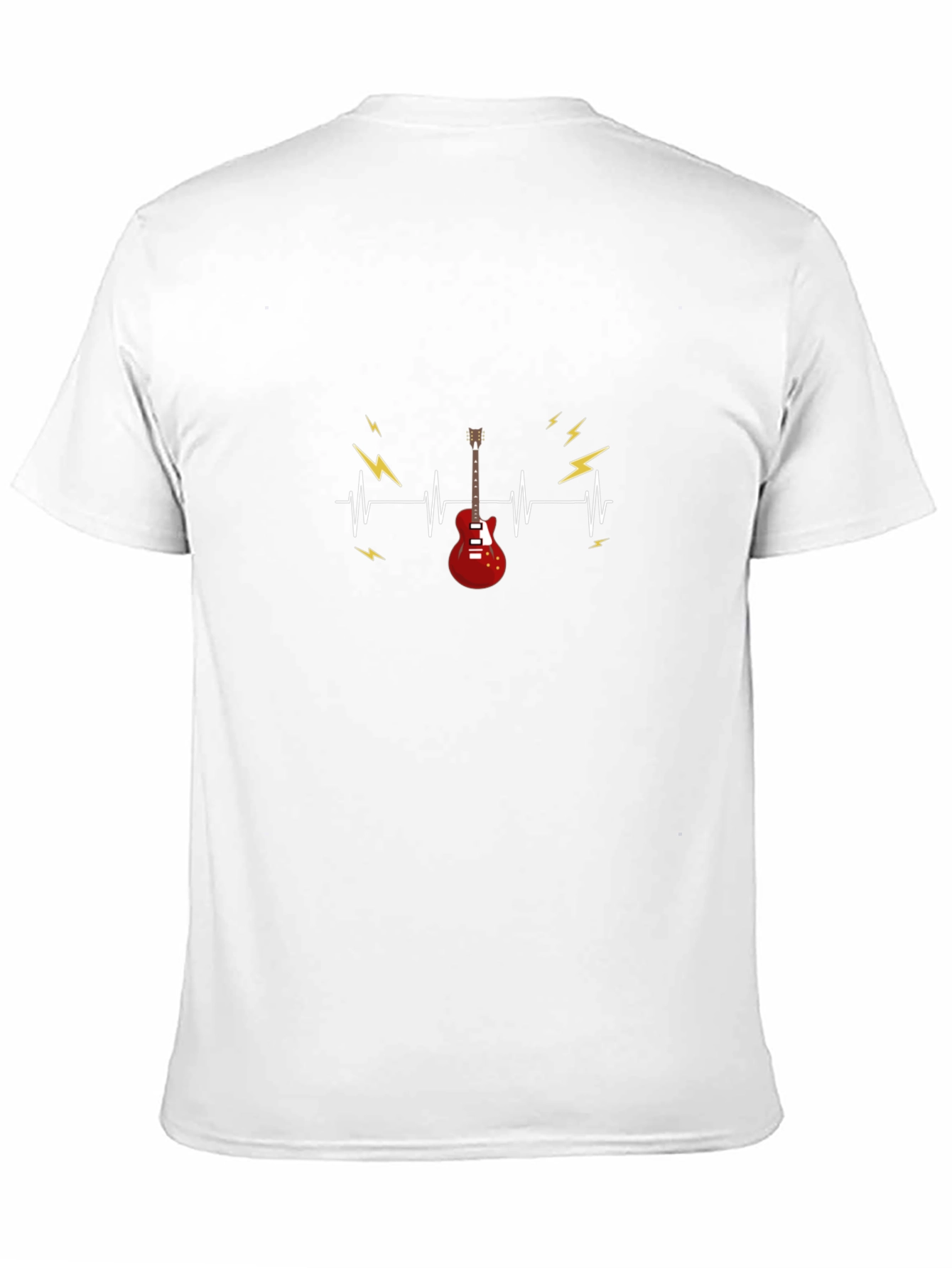 Guitar Heartbeat Graphic Tee - Rock Music Lover
