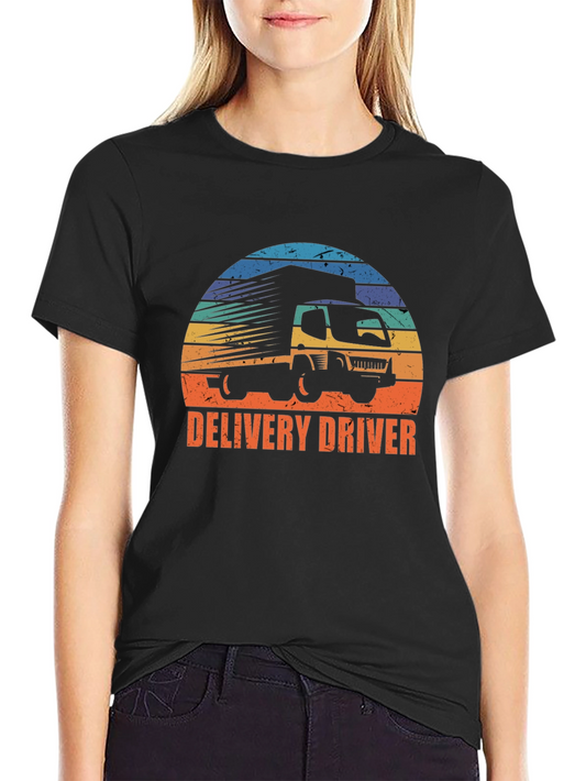 Delivery Driver Graphic T-Shirt - Truck Design
