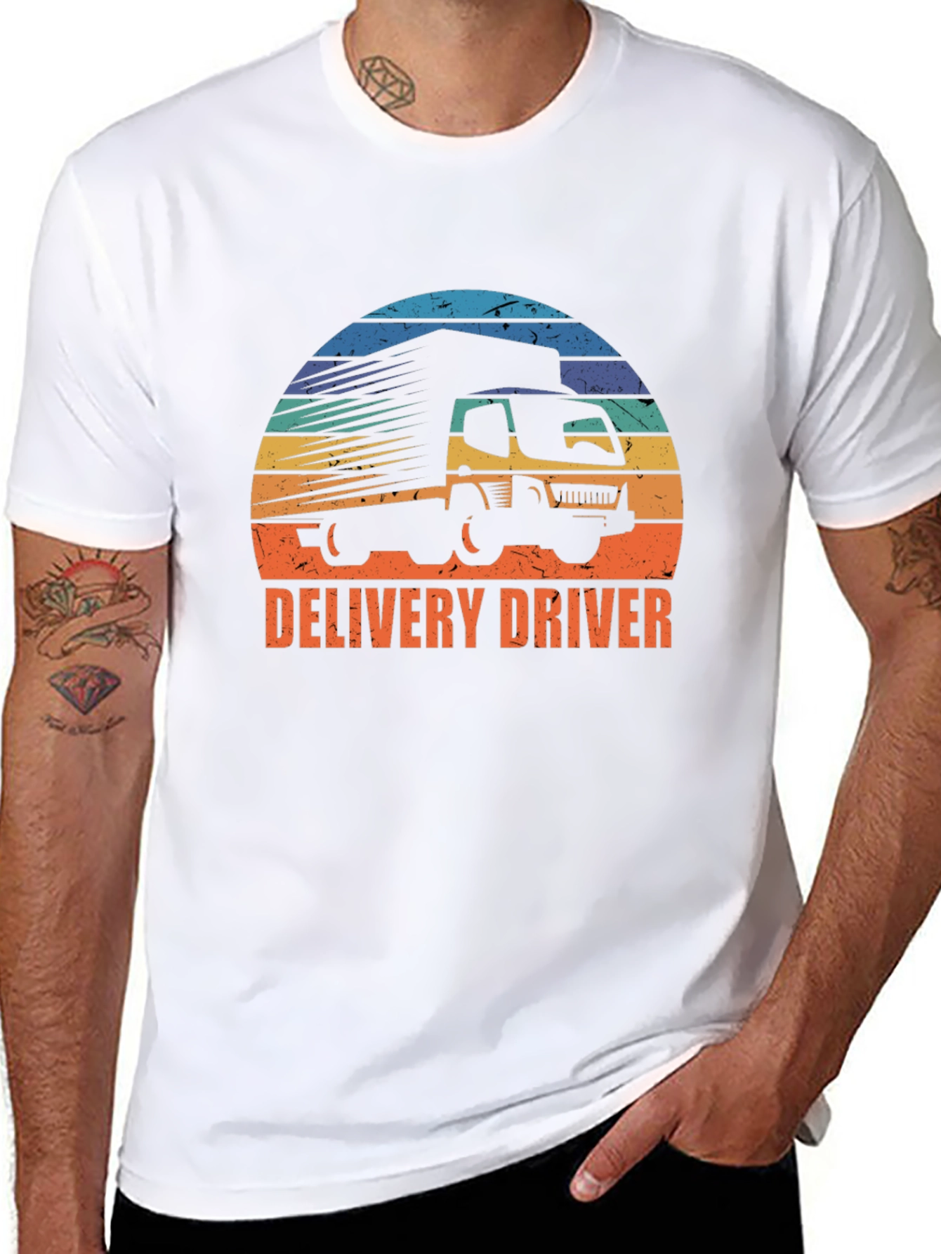 Delivery Driver Graphic T-Shirt - Truck Design