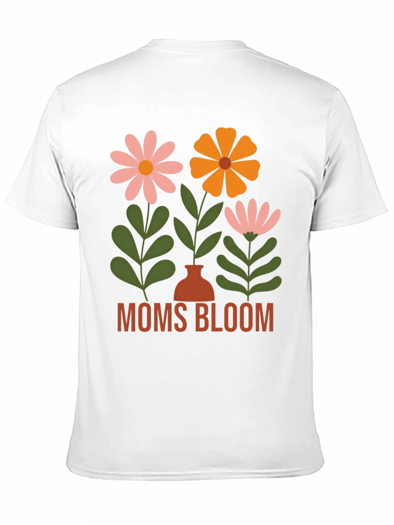 Moms Bloom Graphic T-Shirt - Stylish Floral Design