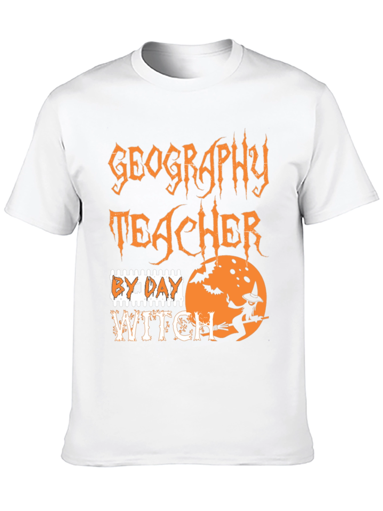 Geography Teacher By Day Witch Halloween T-Shirt